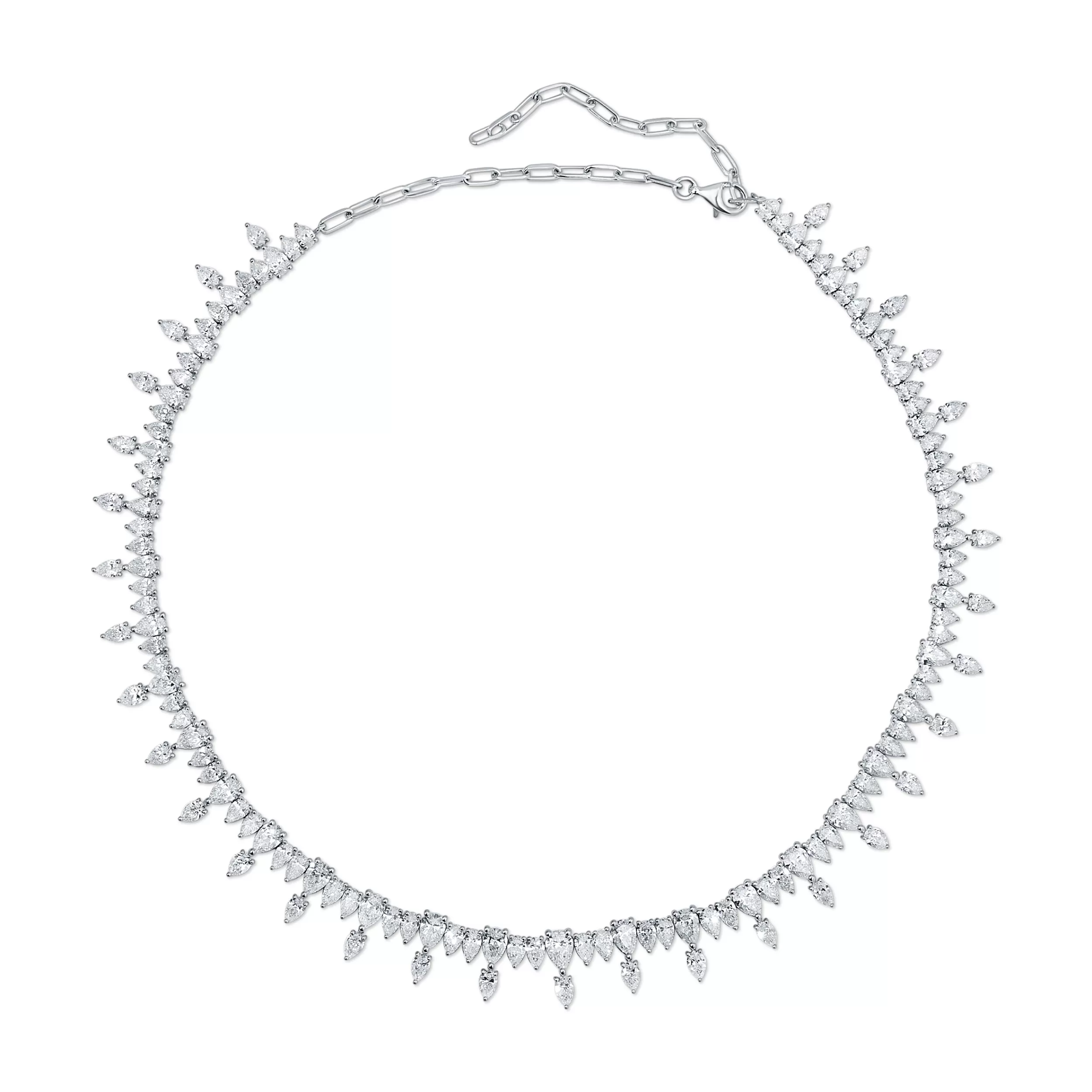 Anita Ko Chokers^ATLAS PEAR DIAMOND CHOKER