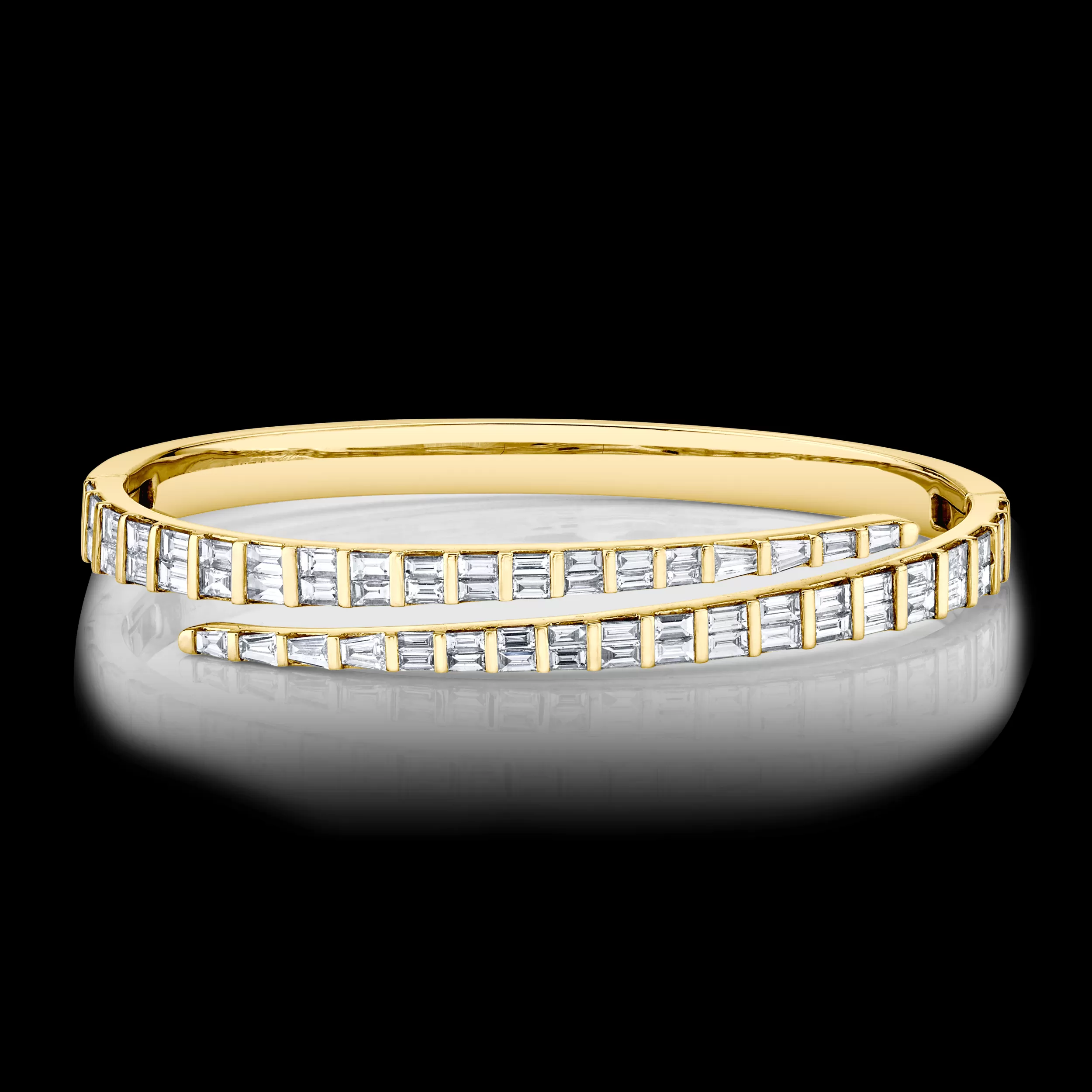 Anita Ko Bangles^BAGUETTE DIAMOND COIL BRACELET