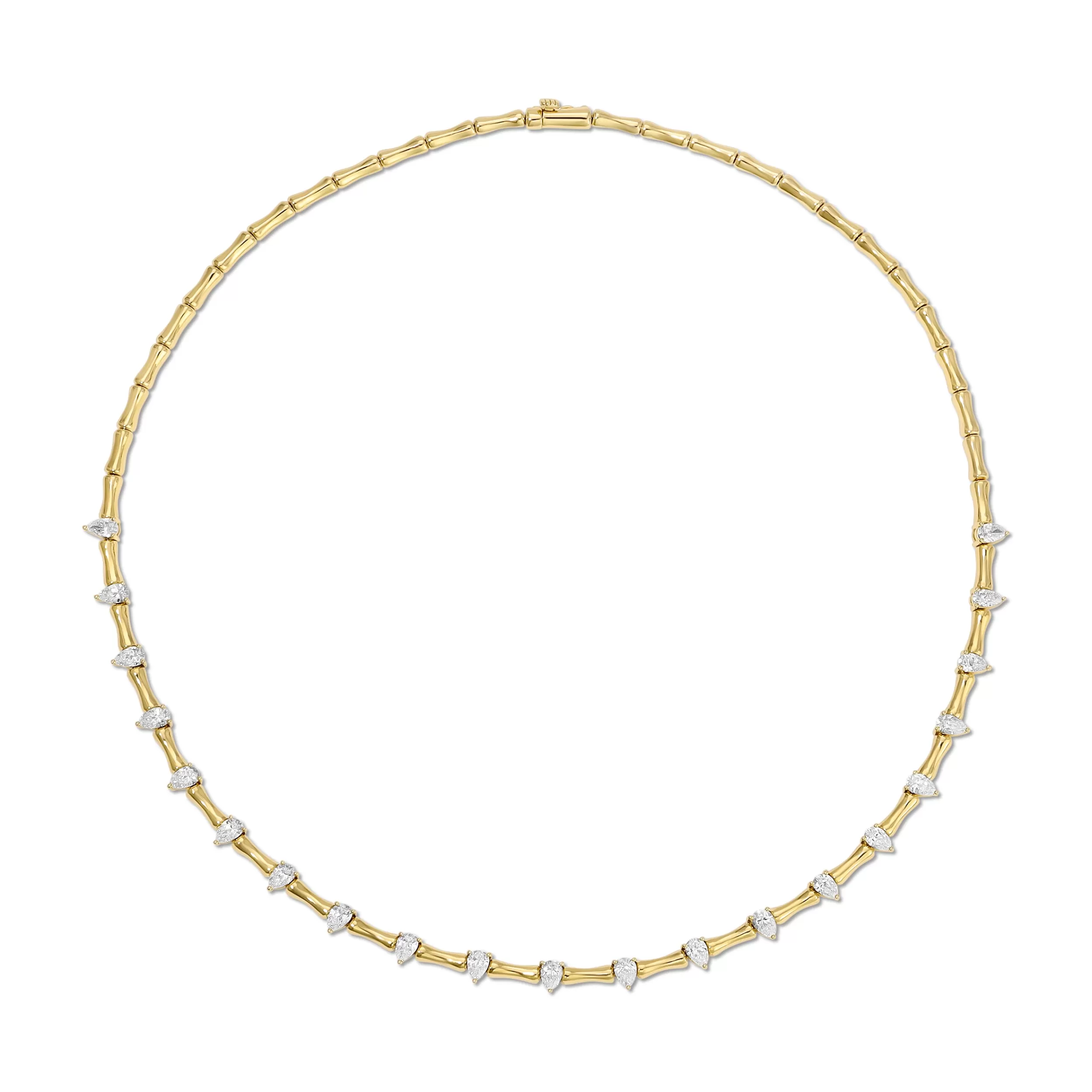 Anita Ko Chokers^BAMBOO CHOKER WITH PEAR DIAMONDS