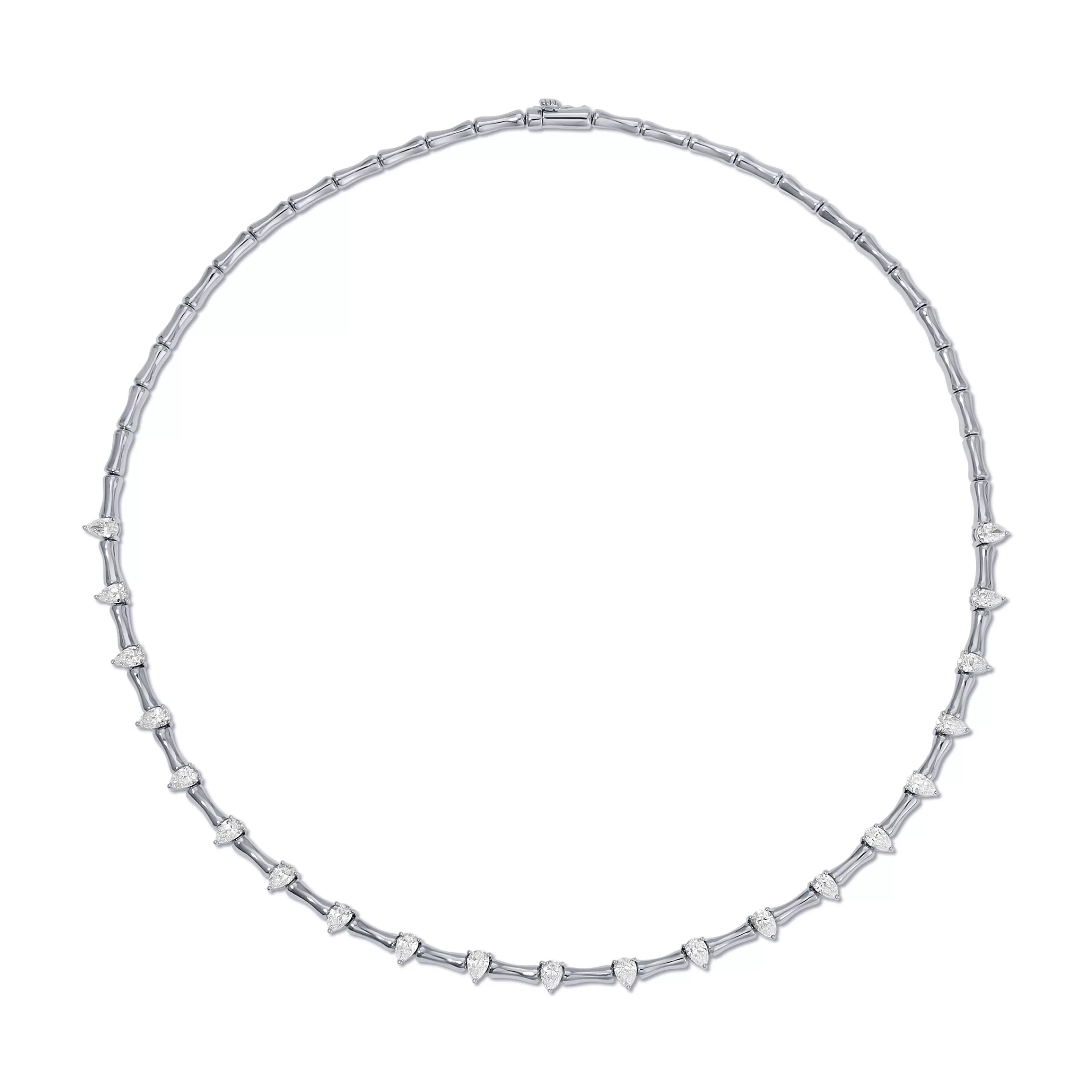 Anita Ko Chokers^BAMBOO CHOKER WITH PEAR DIAMONDS