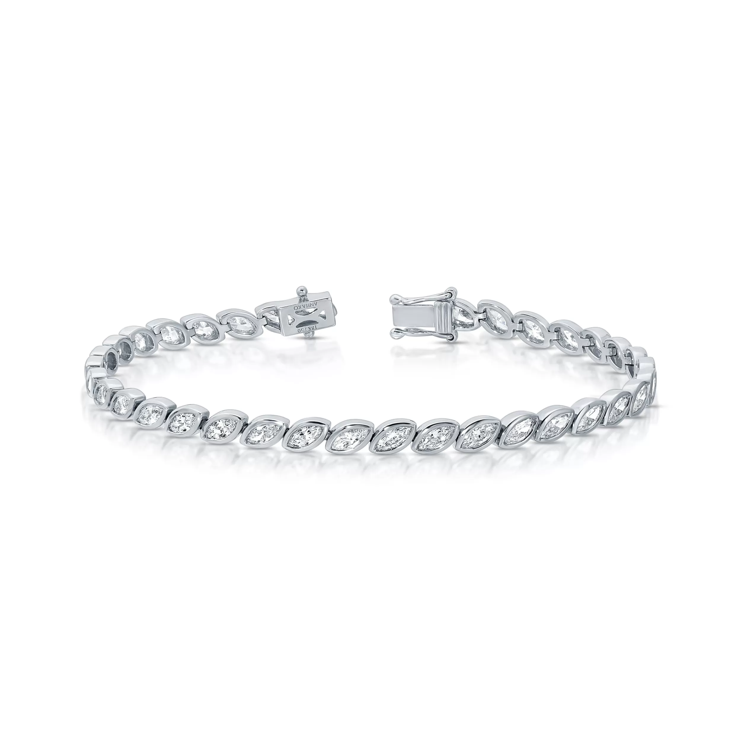 Anita Ko Diamond Link^BEZELED MARQUISE DIAMOND BRACELET