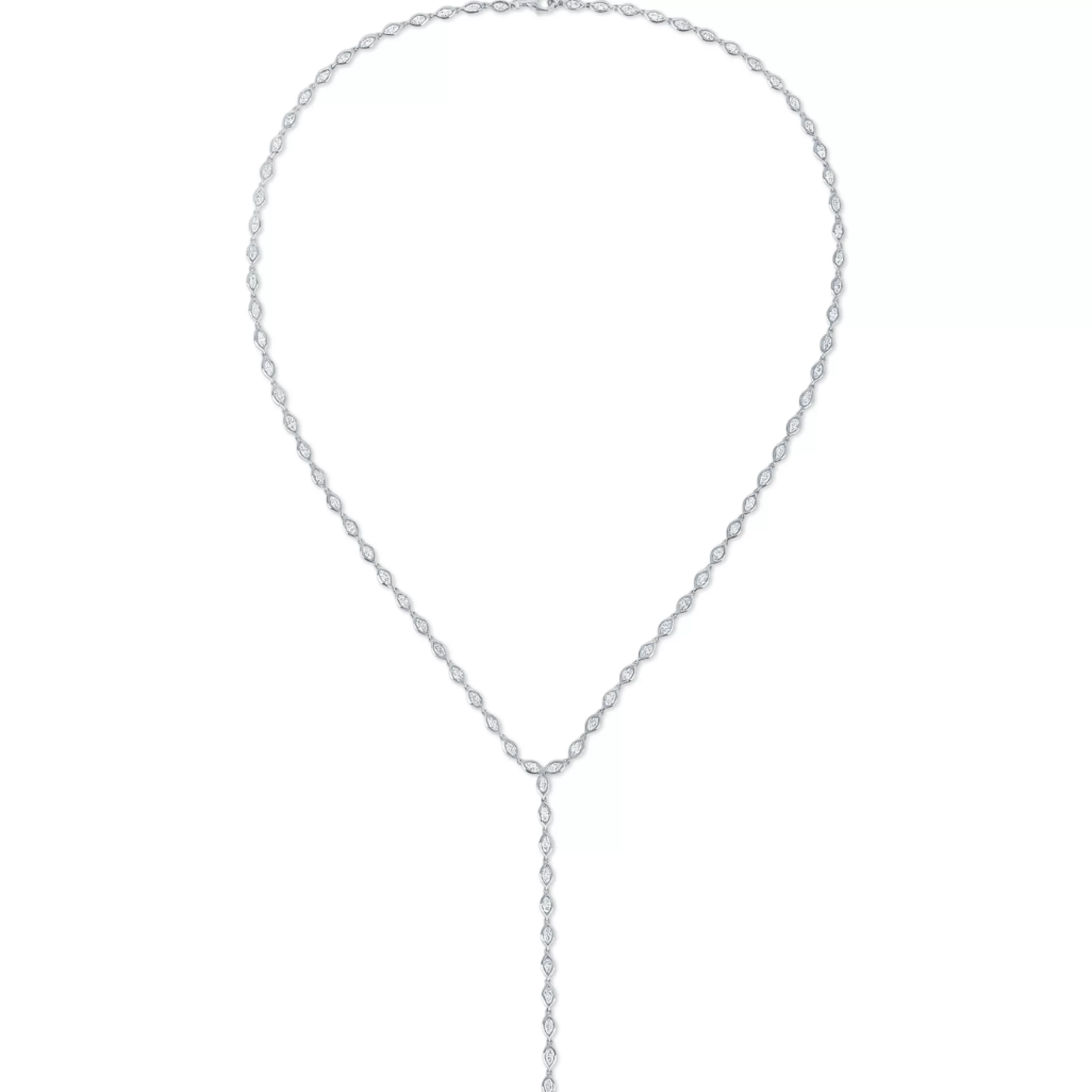 Anita Ko Lariats^BEZELED MARQUISE DIAMOND LARIAT