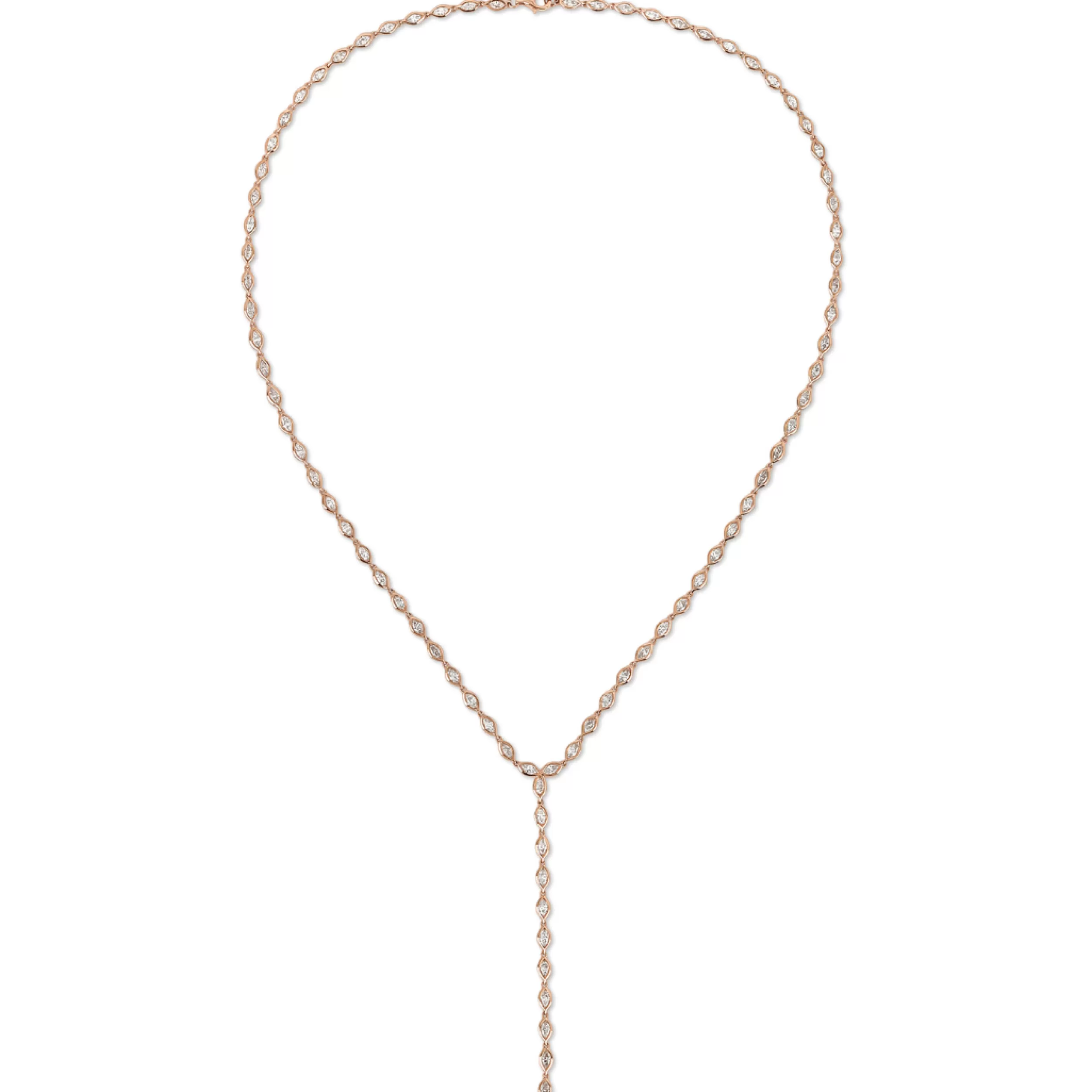 Anita Ko Lariats^BEZELED MARQUISE DIAMOND LARIAT