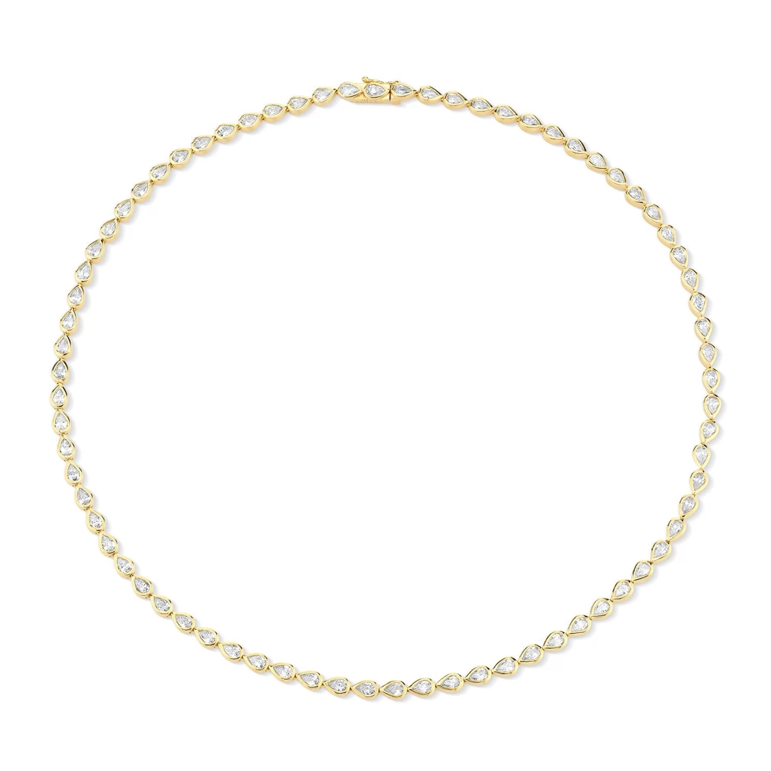 Anita Ko Chokers^BEZELED PEAR SHAPED DIAMOND CHOKER