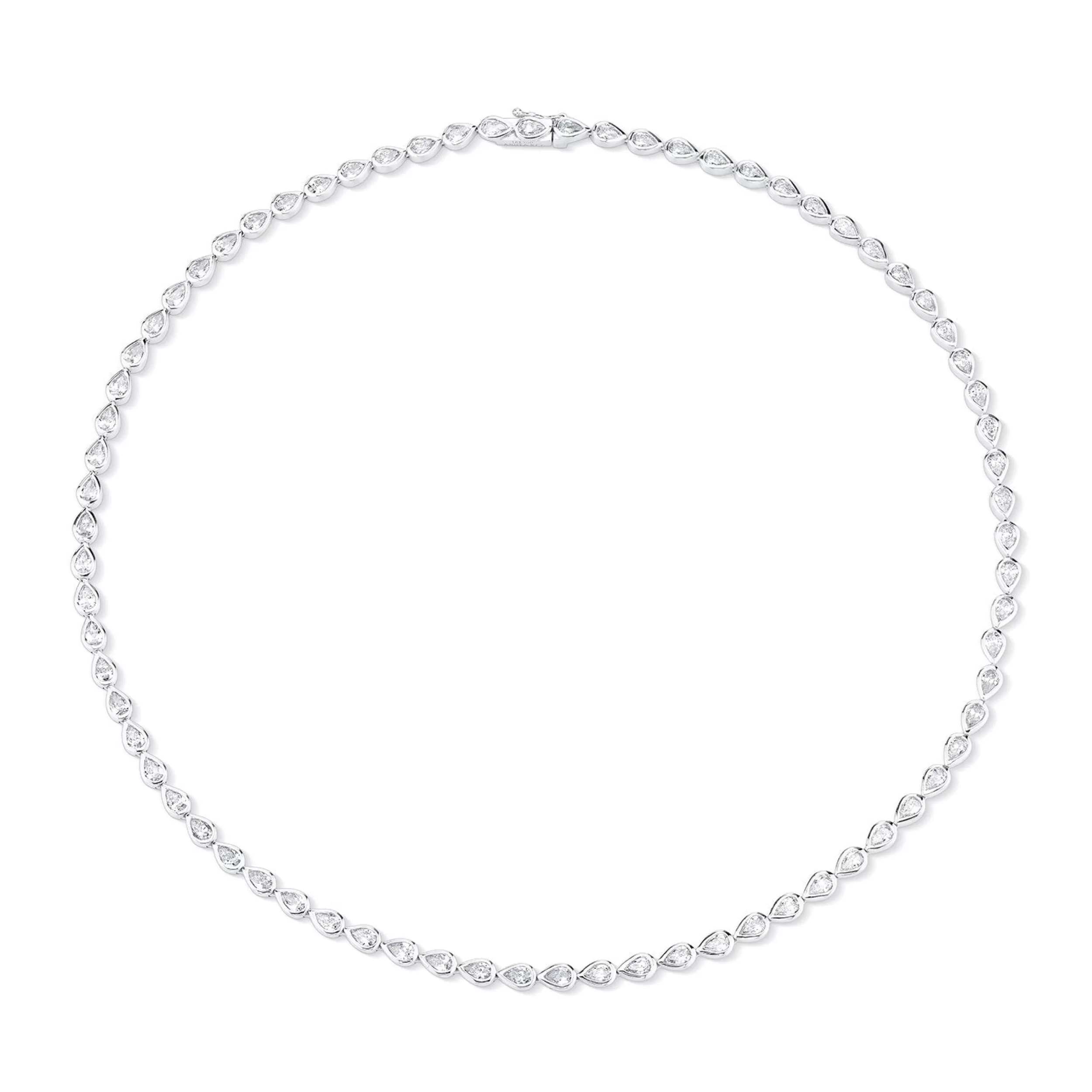 Anita Ko Chokers^BEZELED PEAR SHAPED DIAMOND CHOKER