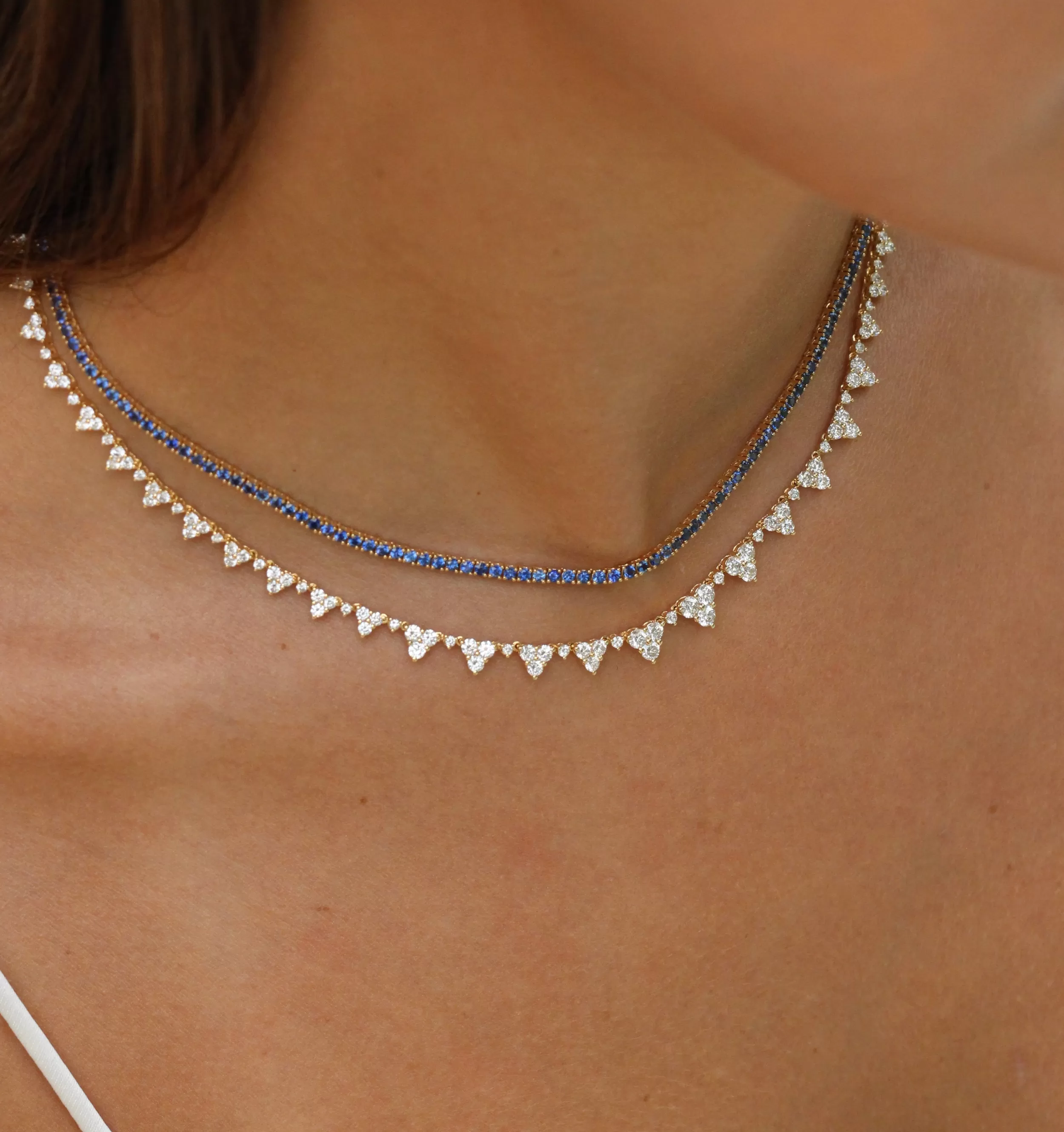 Anita Ko Chokers^BLUE SAPPHIRE HEPBURN CHOKER 16