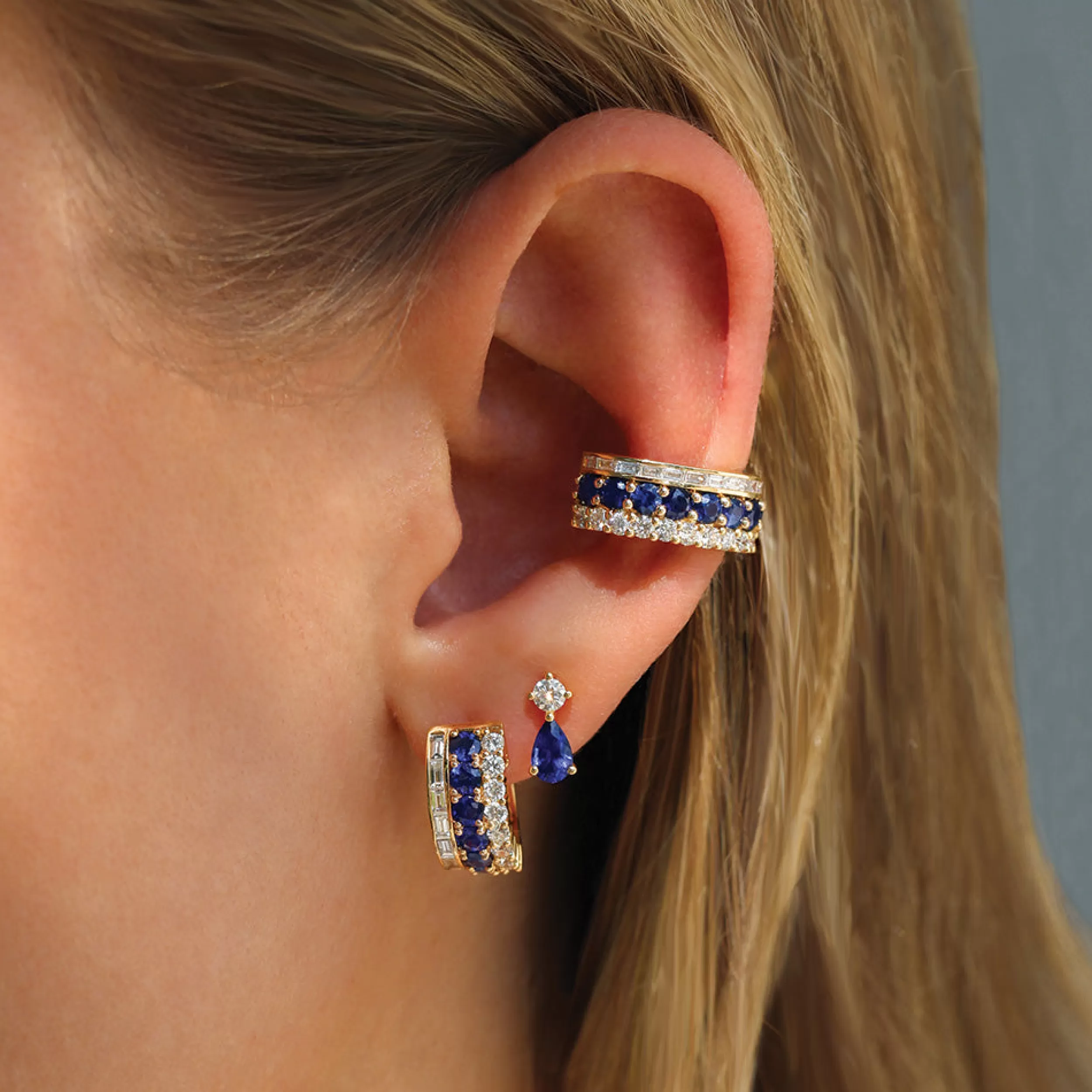 Anita Ko Ear Cuffs^BLUE SAPPHIRE LOLA EAR CUFF