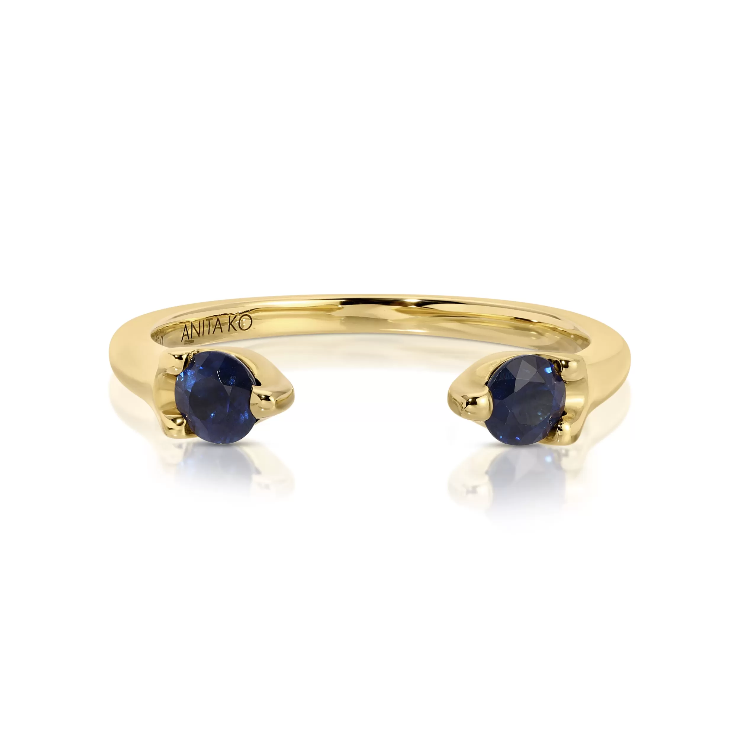 Anita Ko Stacking | Orbit^BLUE SAPPHIRE ORBIT RING