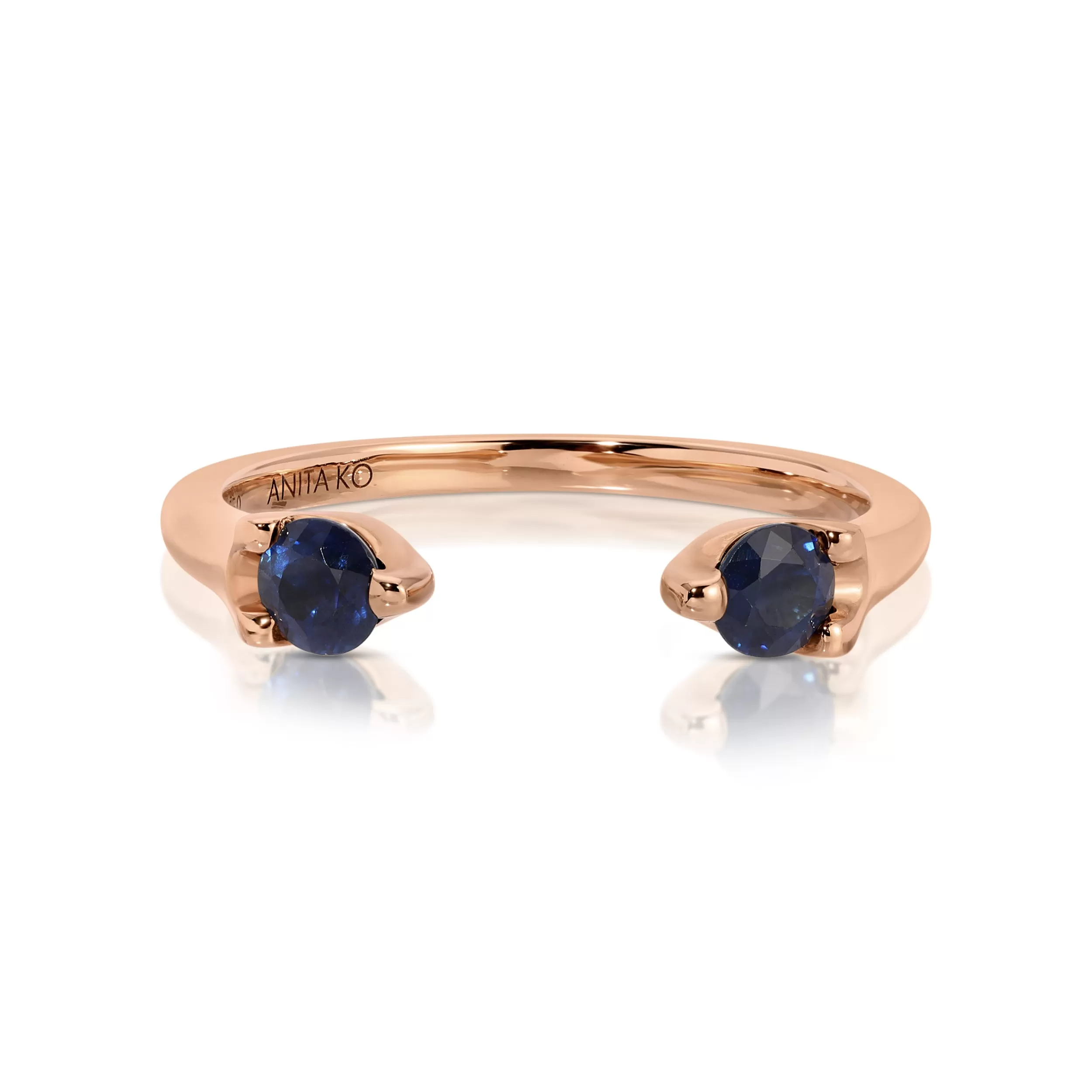 Anita Ko Stacking | Orbit^BLUE SAPPHIRE ORBIT RING