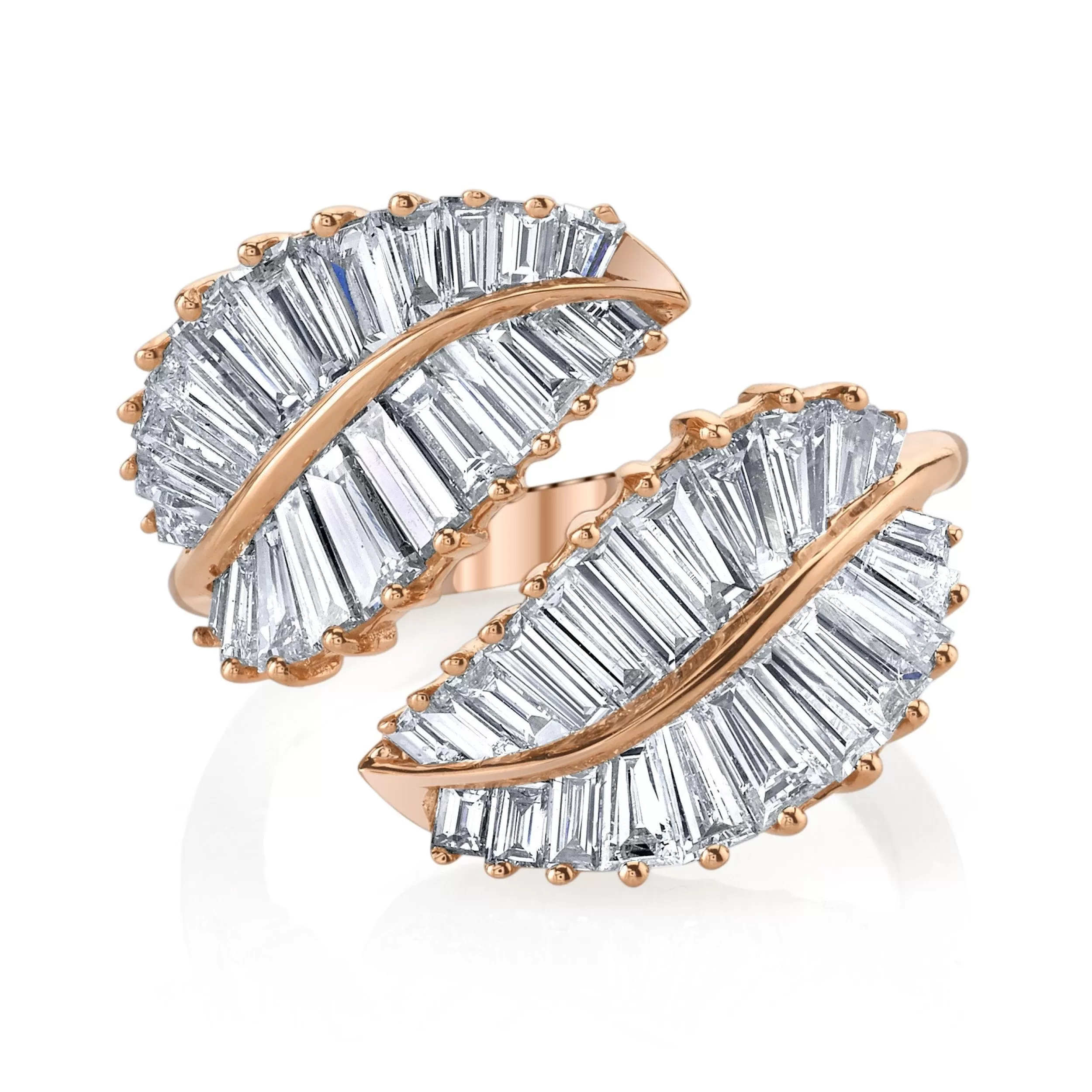 Anita Ko Leaf^CLASSIC PALM LEAF DIAMOND RING