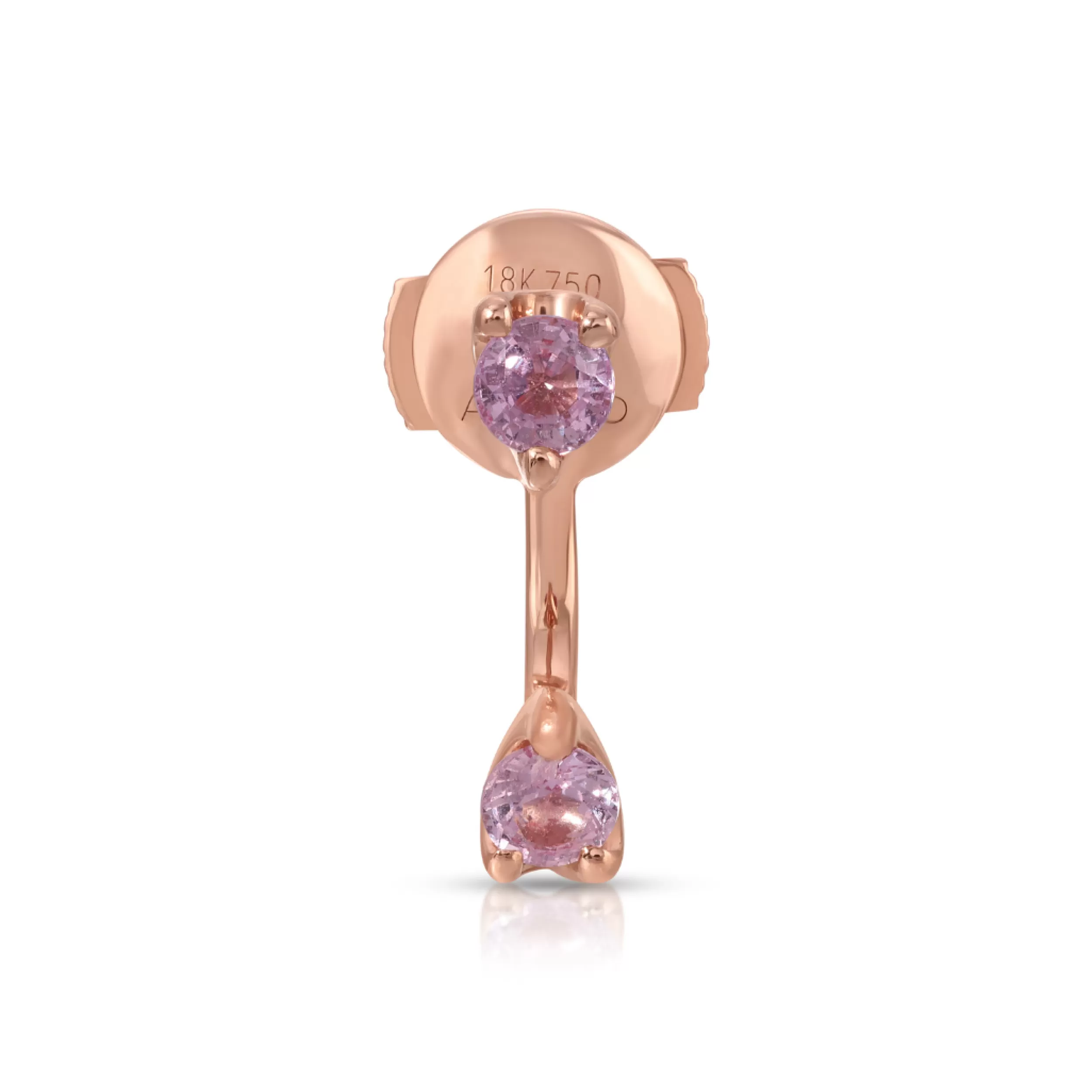 Anita Ko Orbit^CLASSIC PINK SAPPHIRE ORBIT EARRING