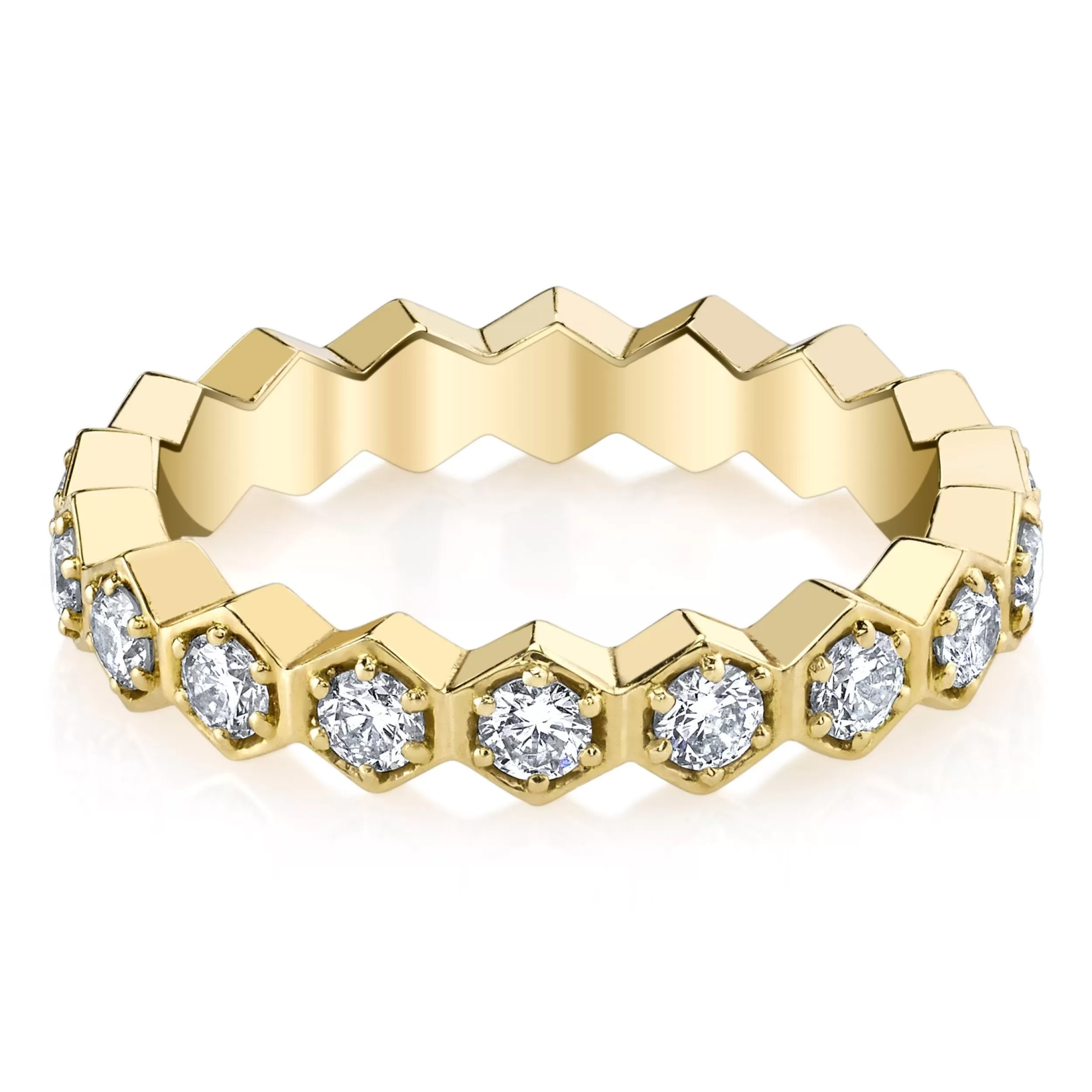 Anita Ko Stacking^DIAMOND HONEYCOMB RING