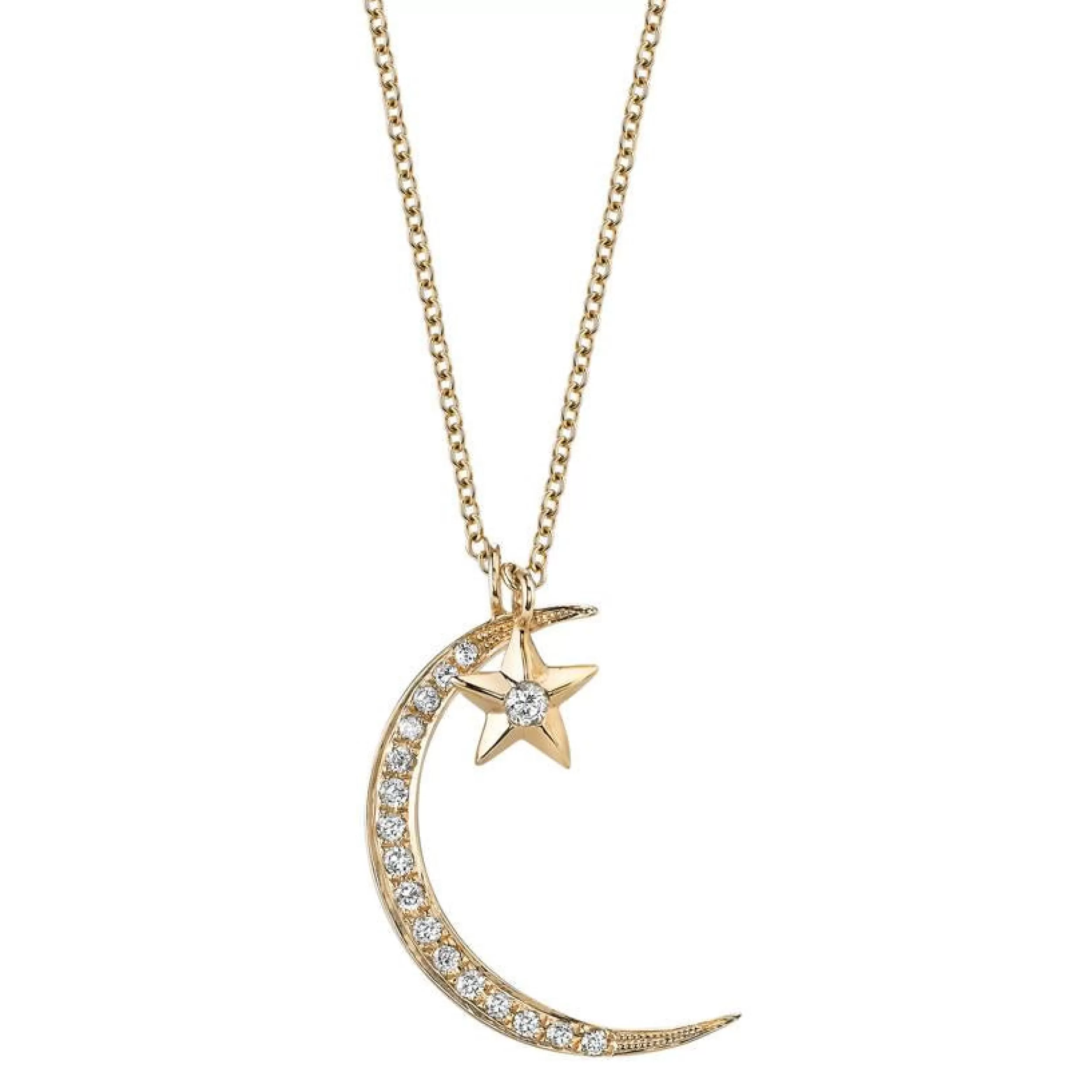 Anita Ko Pendants^DIAMOND MOON AND STAR NECKLACE