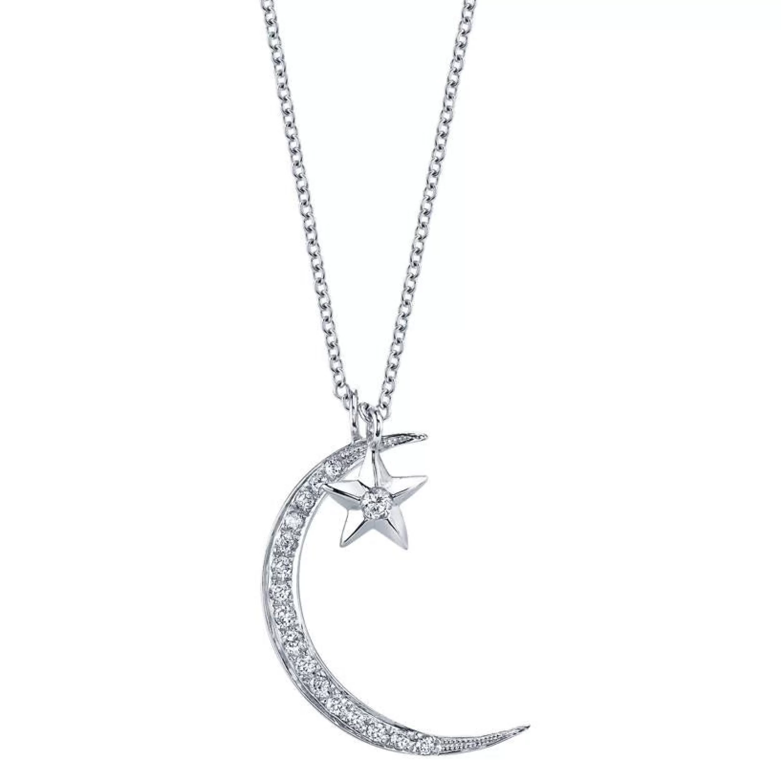 Anita Ko Pendants^DIAMOND MOON AND STAR NECKLACE