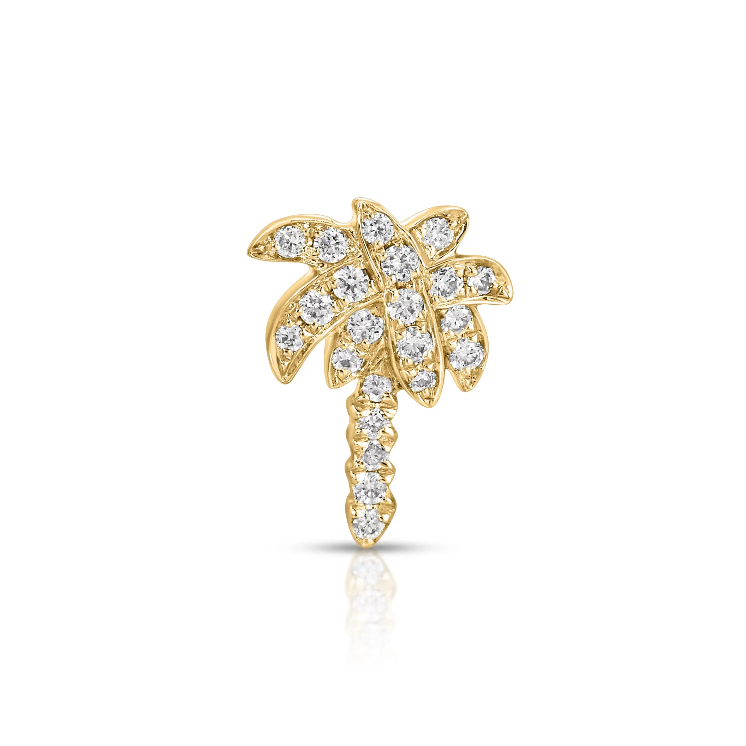 Anita Ko Leaf^DIAMOND PALM TREE STUDS