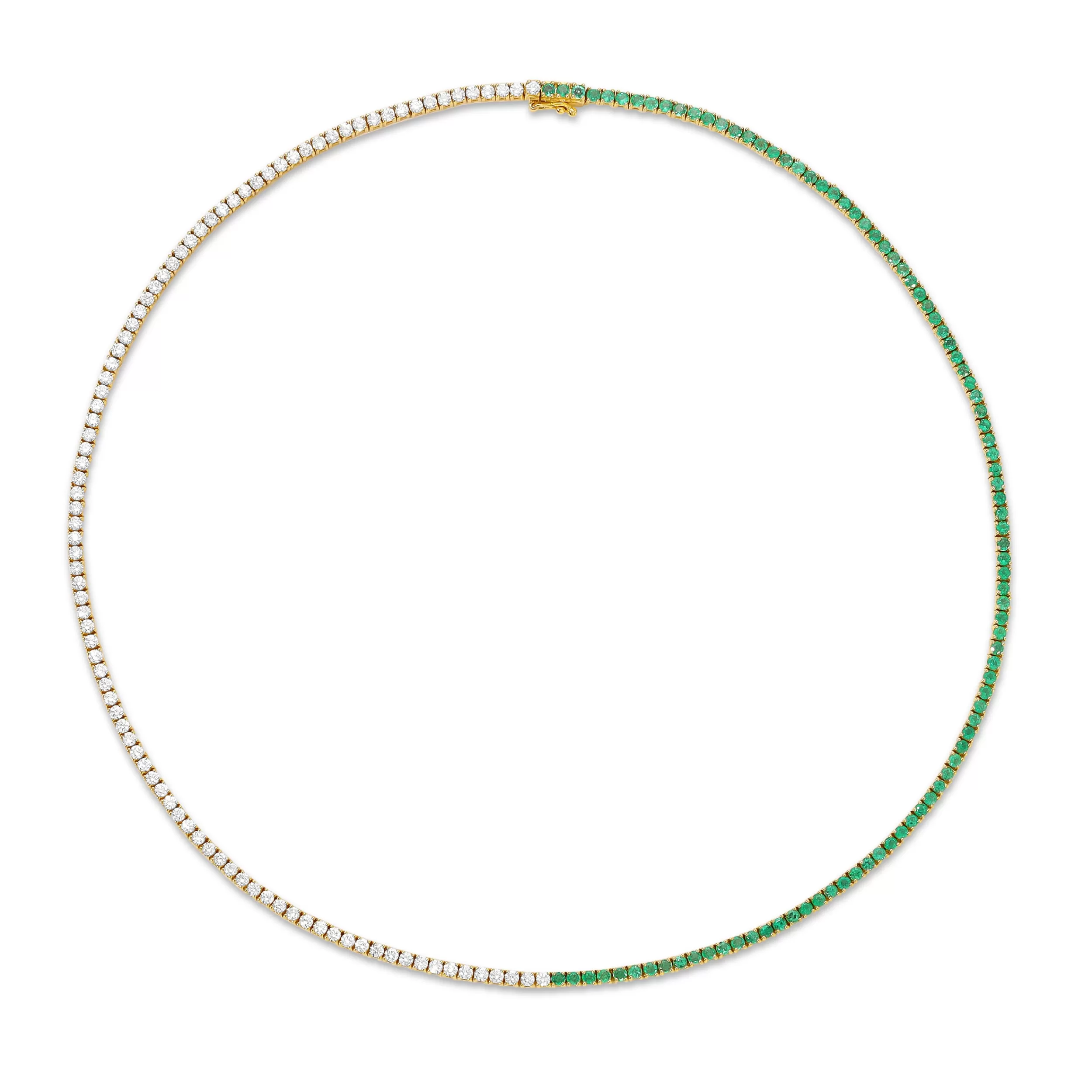 Anita Ko Chokers^EMERALD AND DIAMOND HEPBURN CHOKER