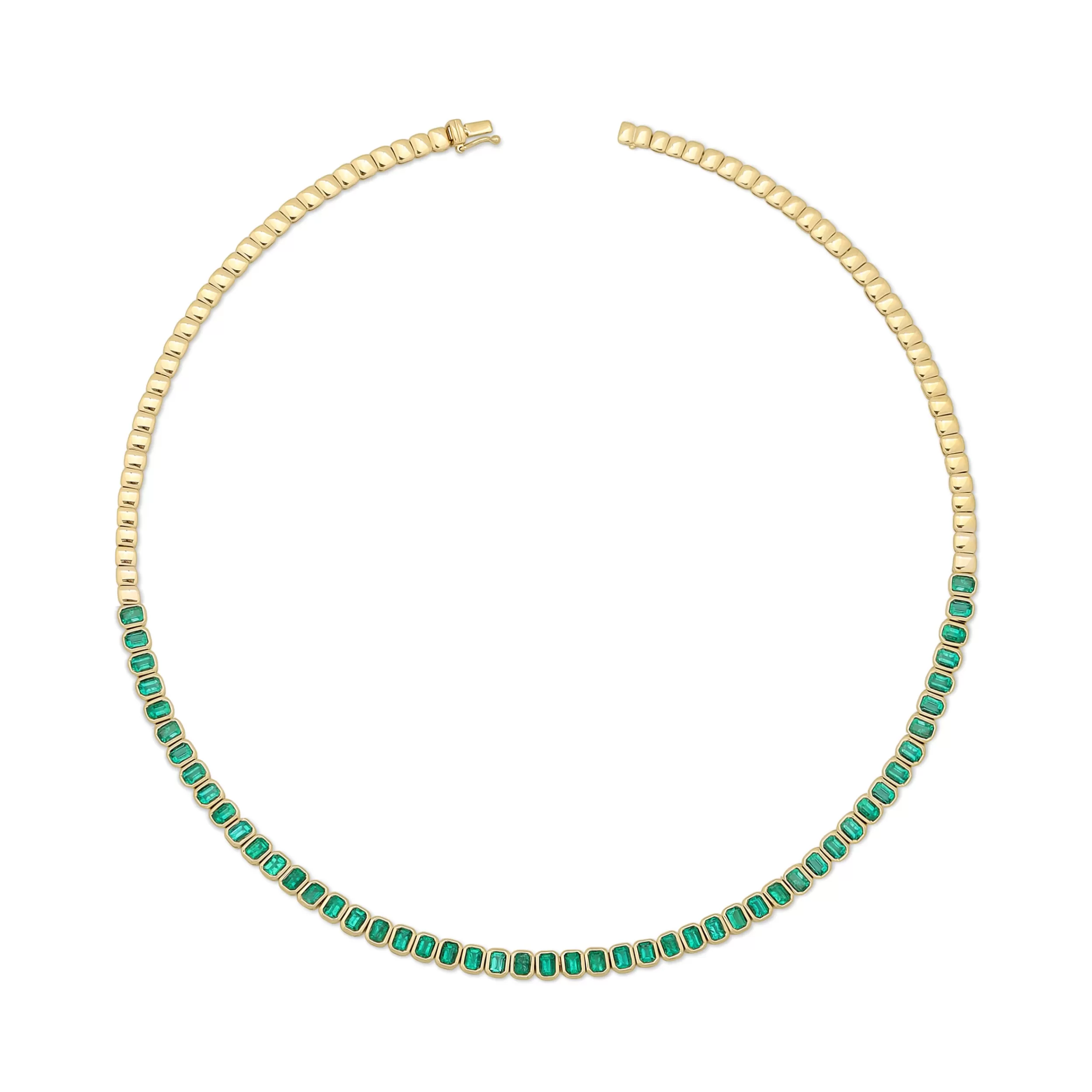 Anita Ko Chokers^EMERALD CUT BEZEL EMERALD CHOKER