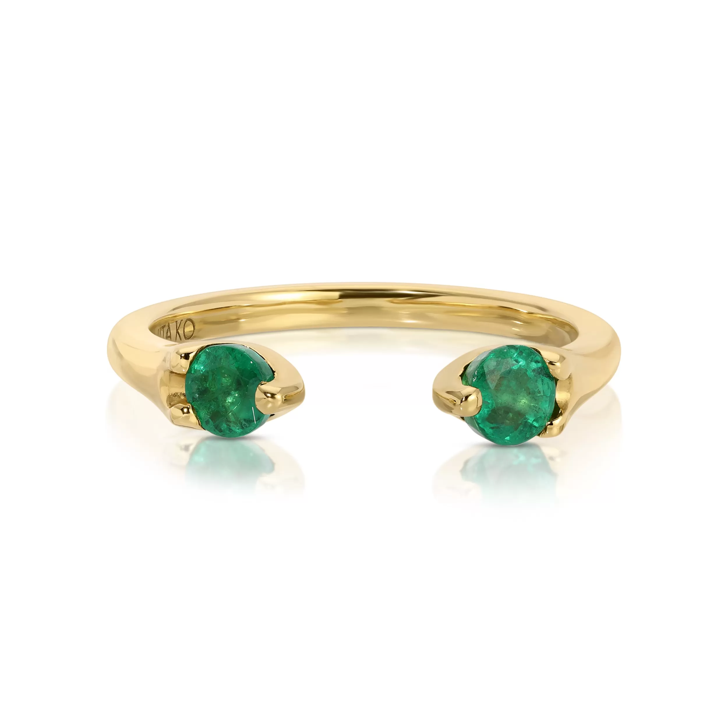 Anita Ko Stacking | Orbit^EMERALD ORBIT RING