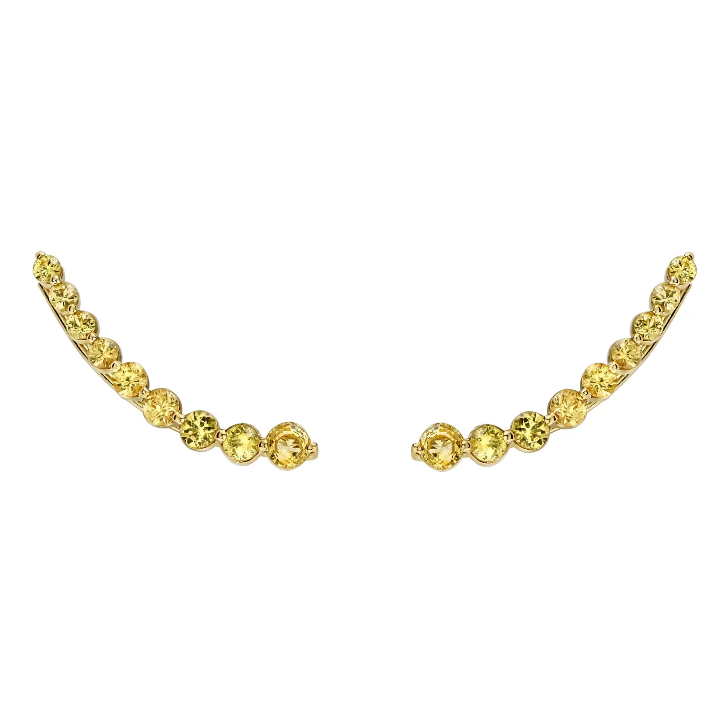 Anita Ko Floating^FLOATING YELLOW SAPPHIRE EARRING