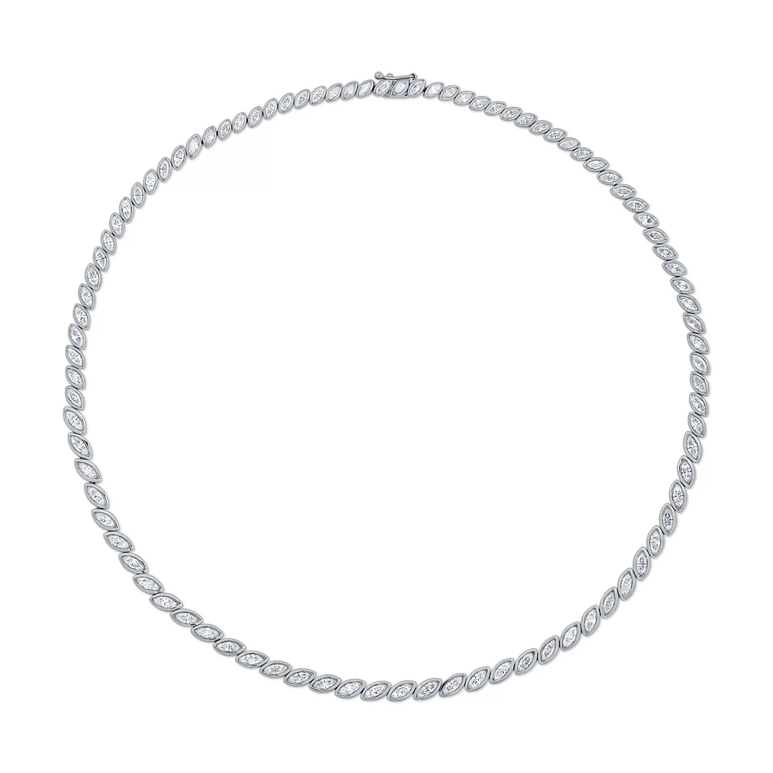 Anita Ko Chokers^GRADUATED BEZEL MARQUISE DIAMOND CHOKER