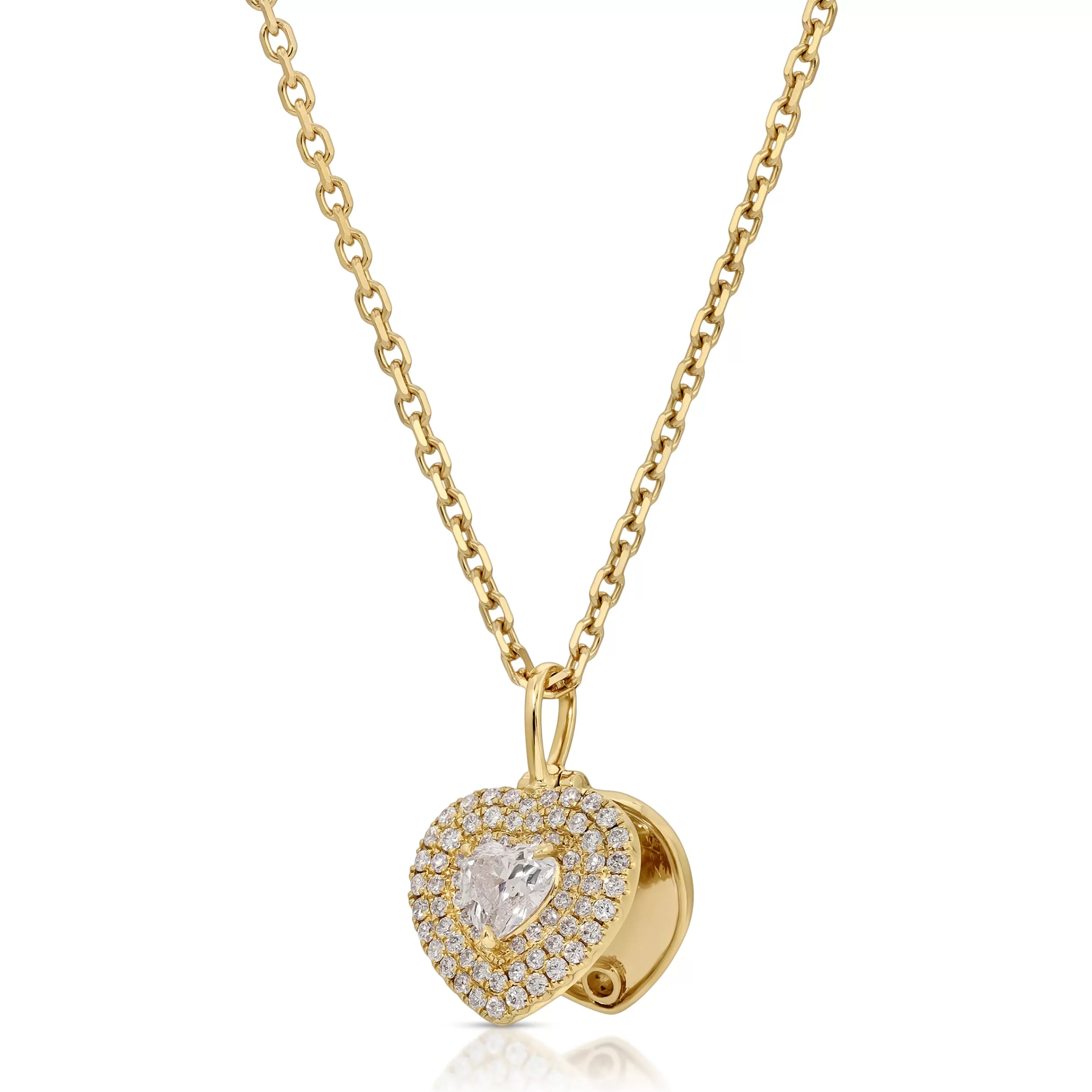 Anita Ko Pendants^HEART SHAPED DIAMOND LOULOU LOCKET