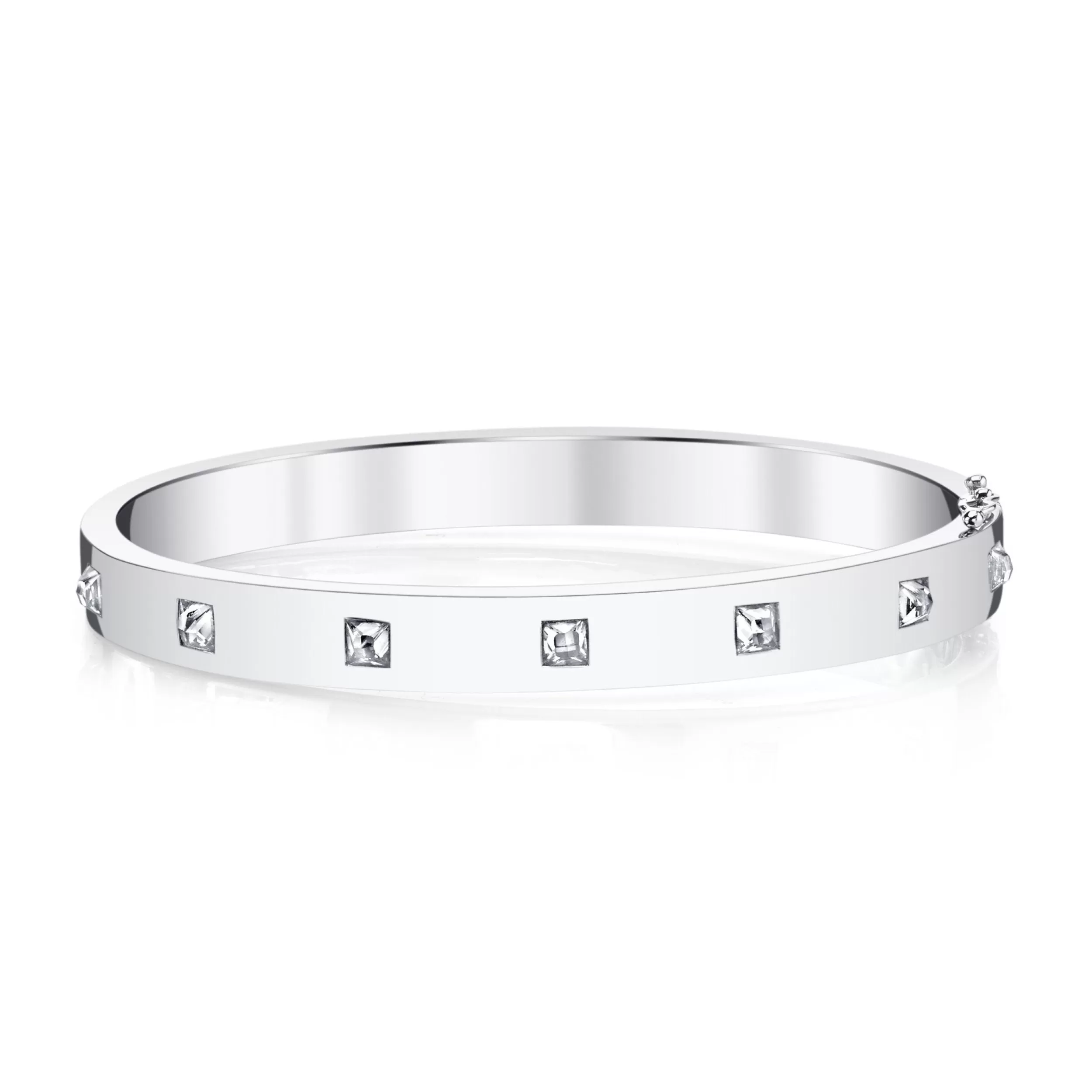 Anita Ko Bangles^INVERTED DIAMOND PRINCESS CUT OVAL BRACELET