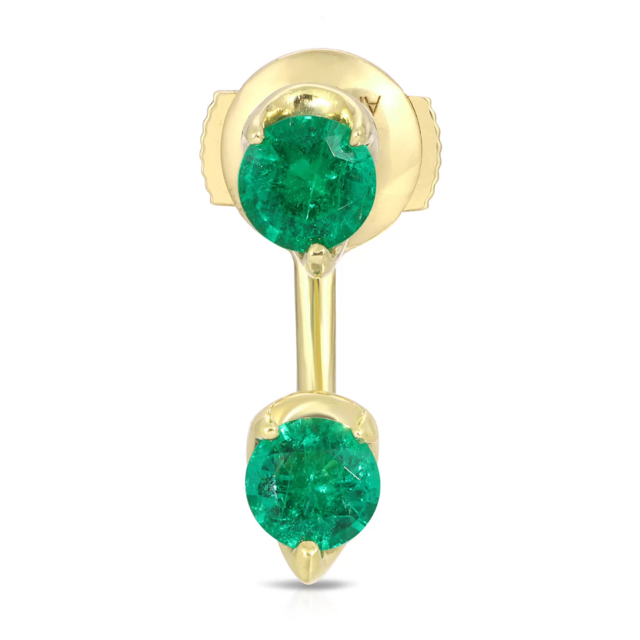 Anita Ko Orbit^LARGE EMERALD ORBIT EARRING