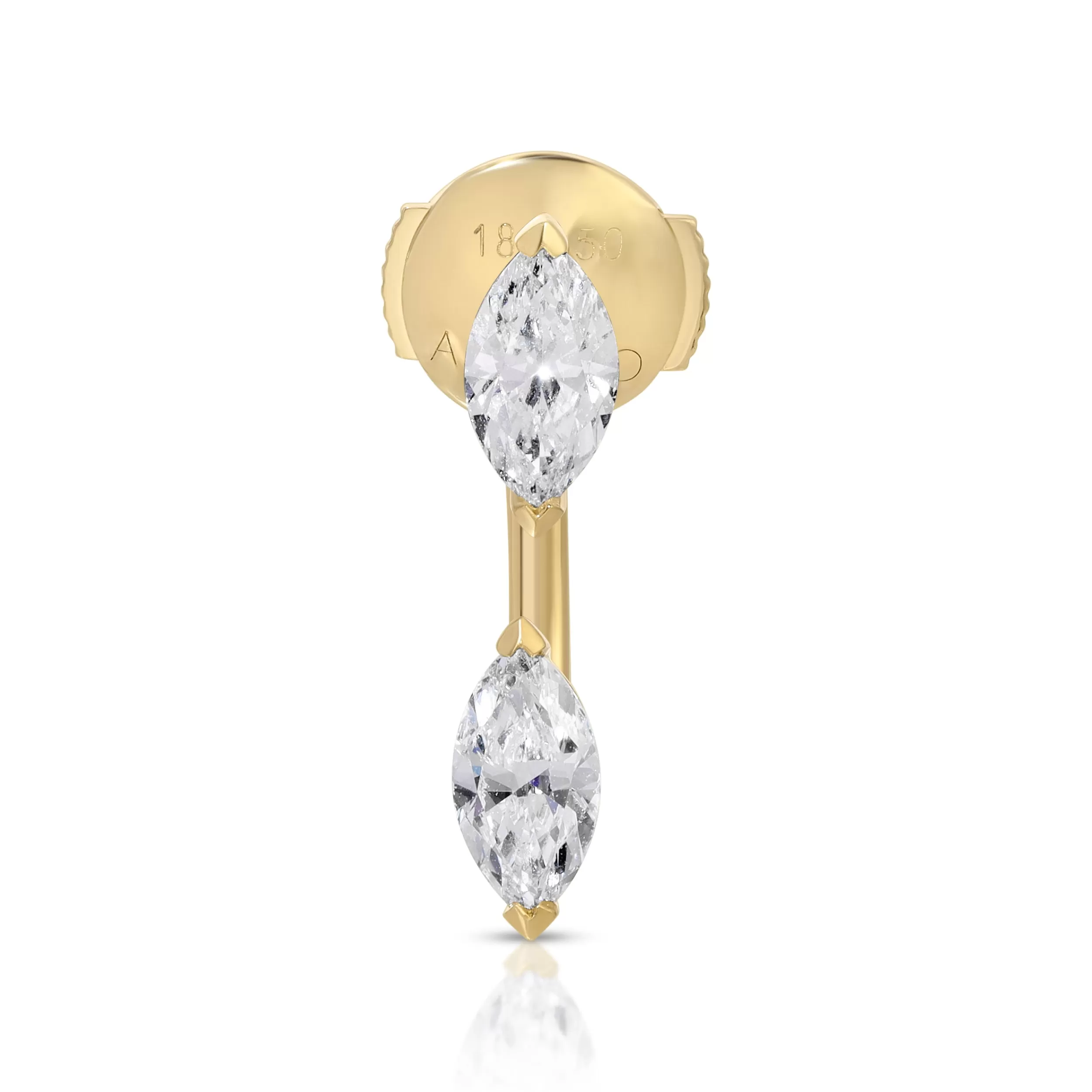 Anita Ko Orbit^LARGE MARQUISE DIAMOND ORBIT EARRING