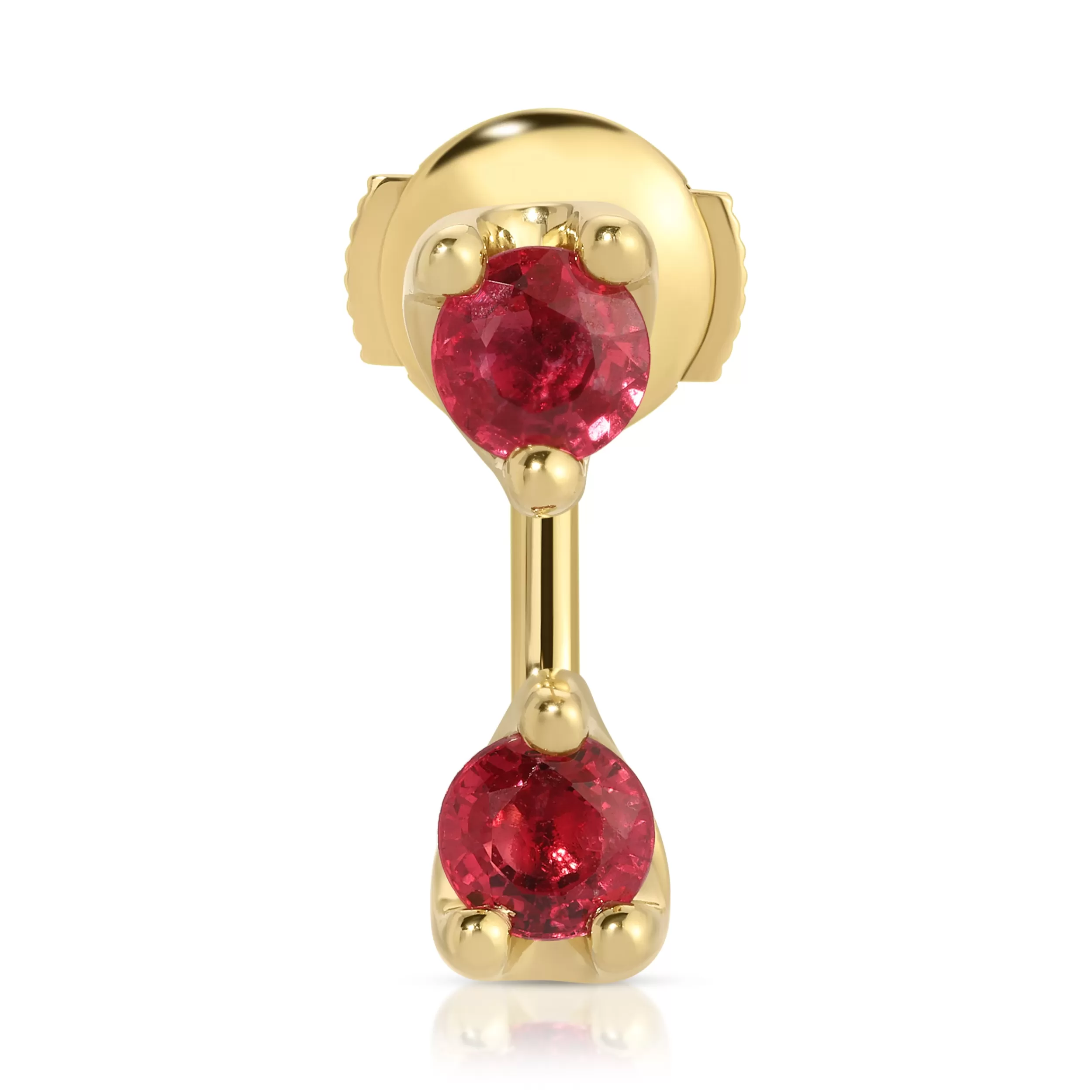 Anita Ko Orbit^LARGE ROUND RUBY ORBIT EARRING