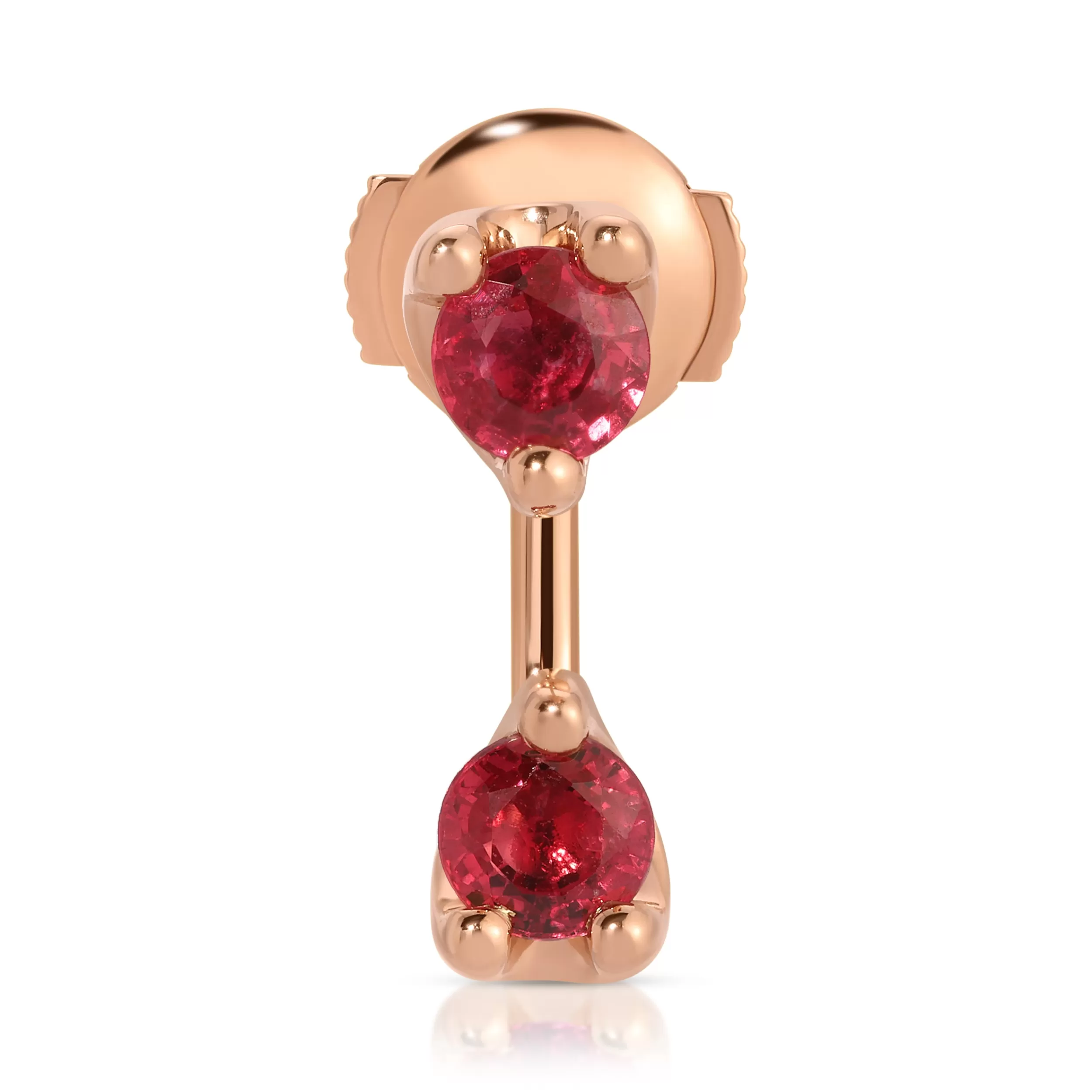 Anita Ko Orbit^LARGE ROUND RUBY ORBIT EARRING