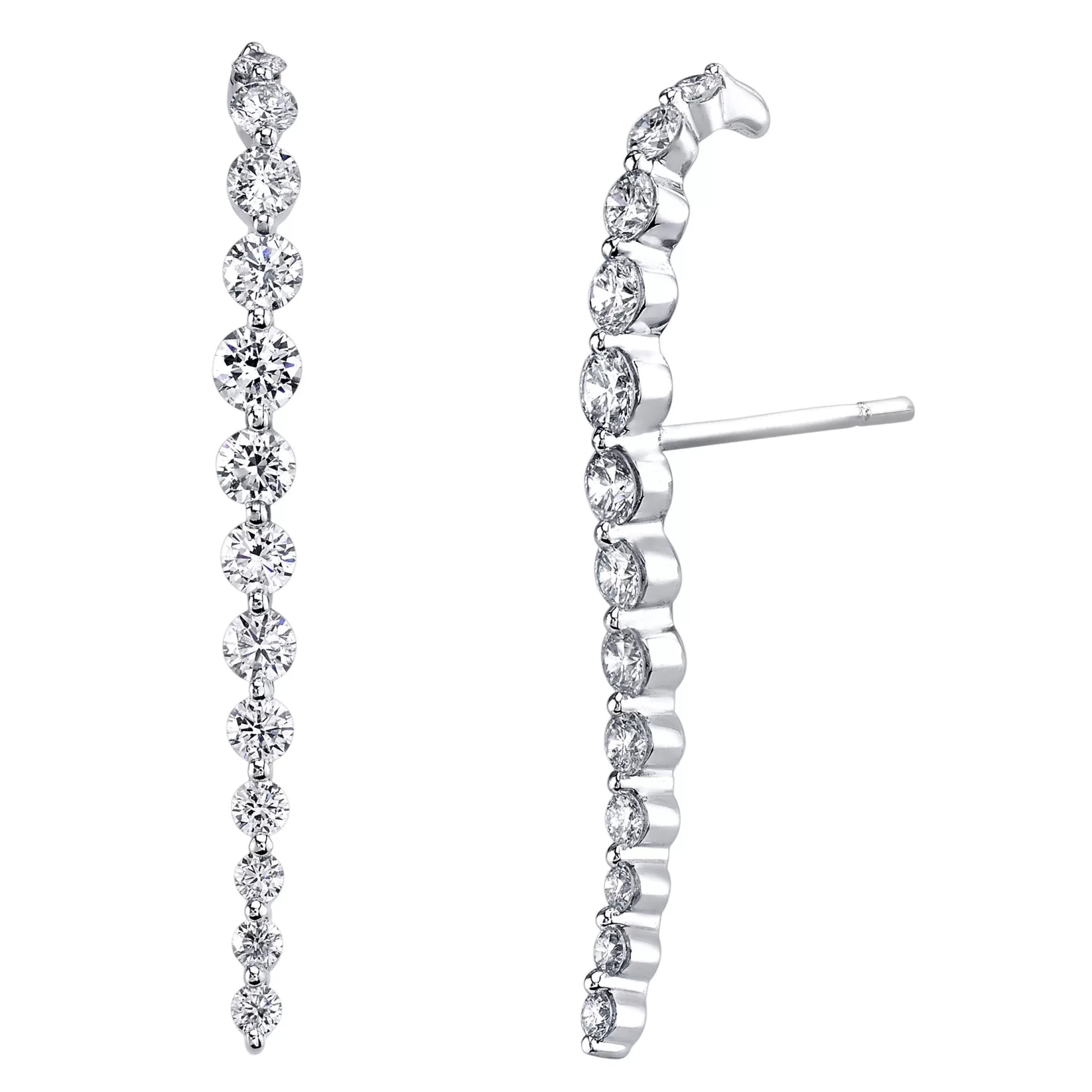 Anita Ko Long^LONG DIAMOND CASCADE EARRINGS