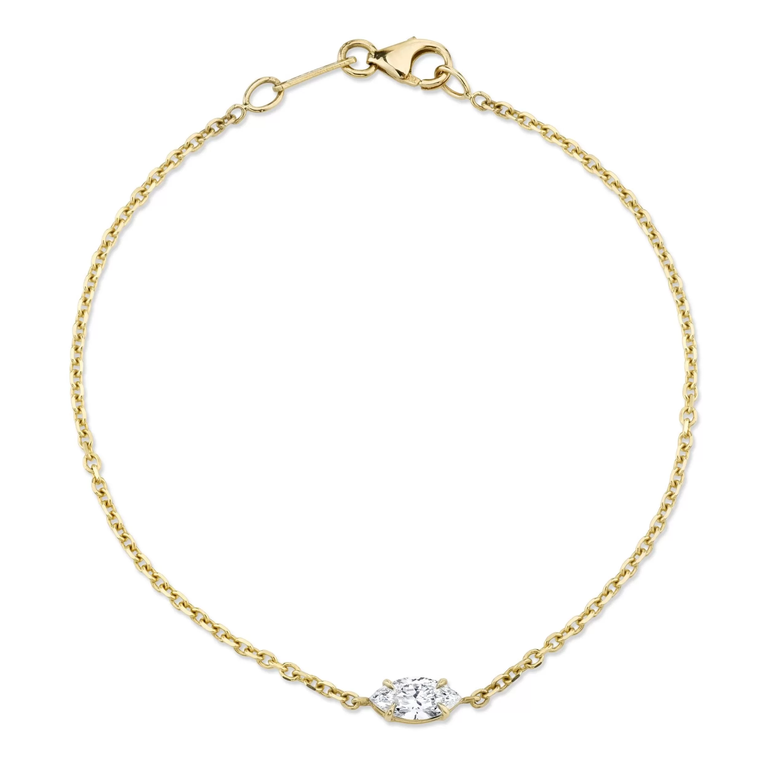 Anita Ko Chain Link^MARQUISE DIAMOND CHAIN BRACELET