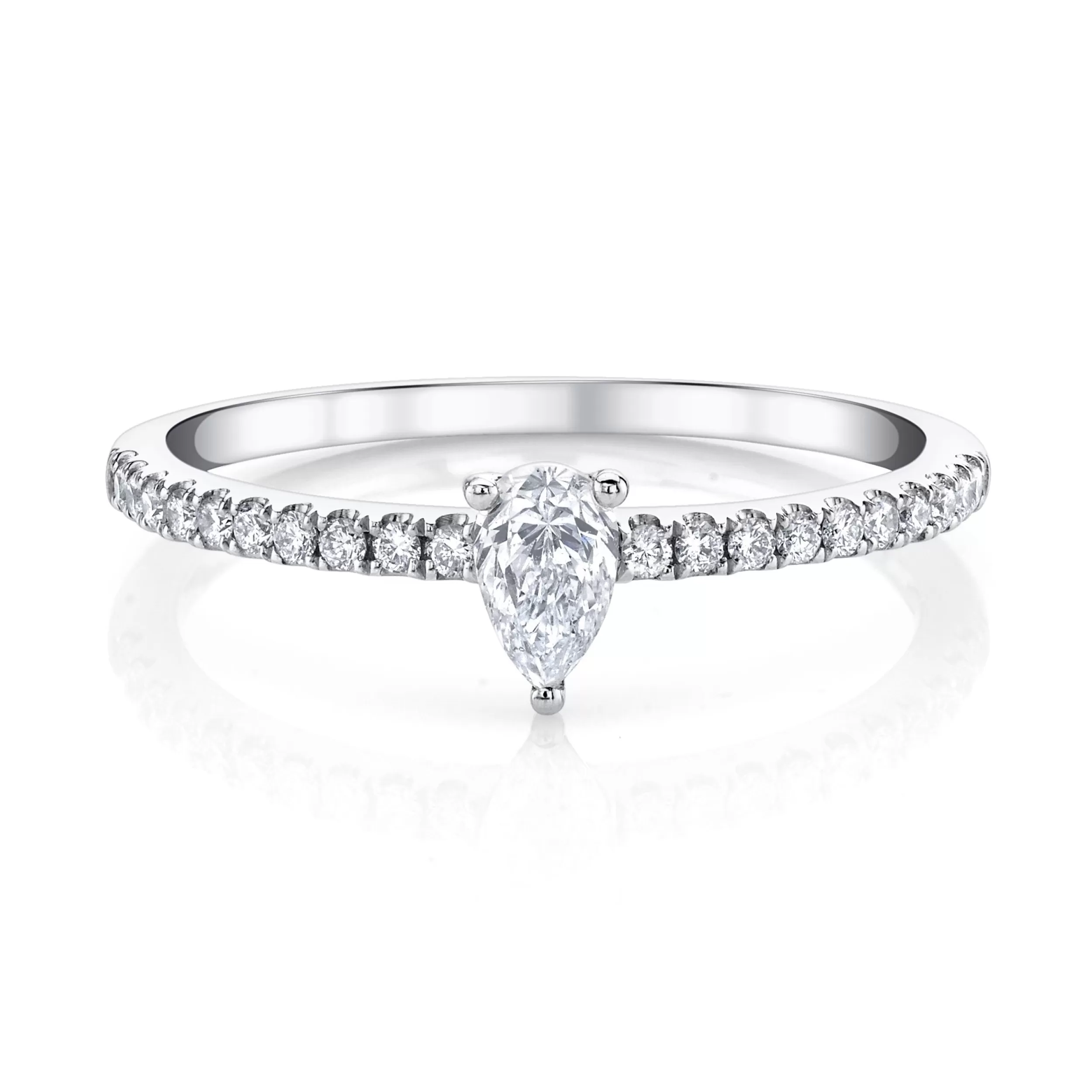 Anita Ko Stacking^ME/YOU PEAR DIAMOND PAVE RING