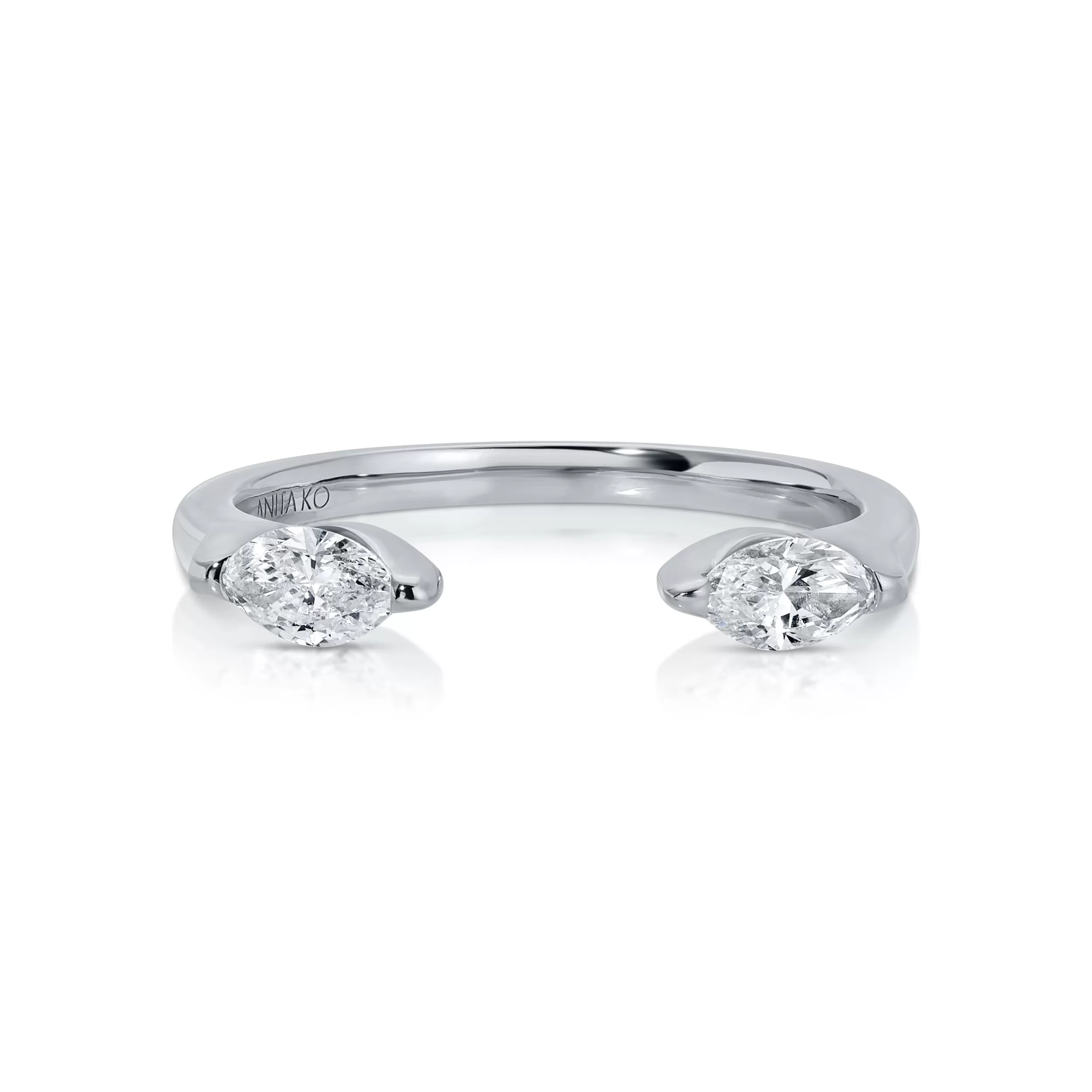 Anita Ko Stacking | Orbit^ORBIT SPLIT MARQUIS DIAMOND RING