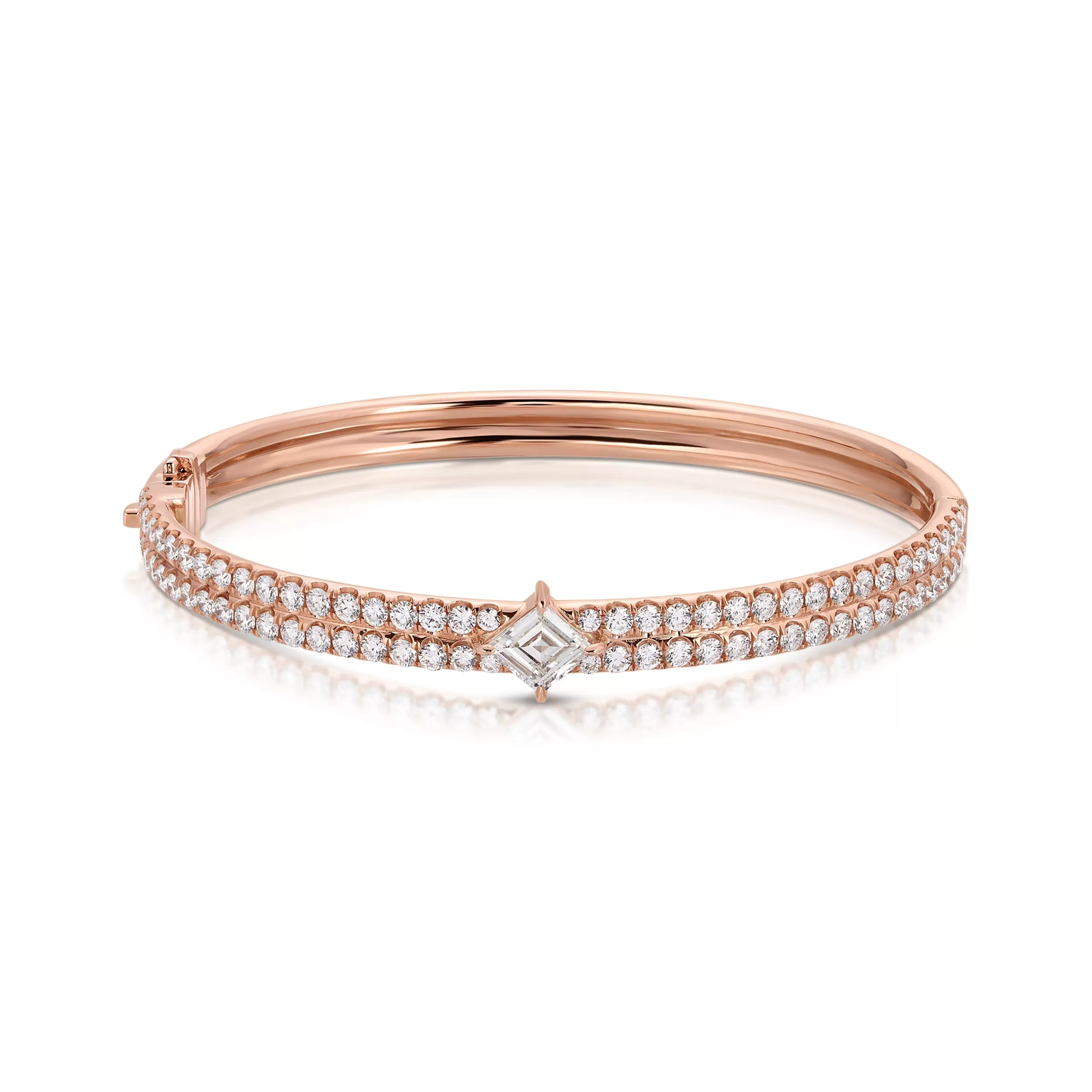 Anita Ko One Of A Kind | Bangles^PAVE GIA BANGLE WITH KITE DIAMOND CENTER