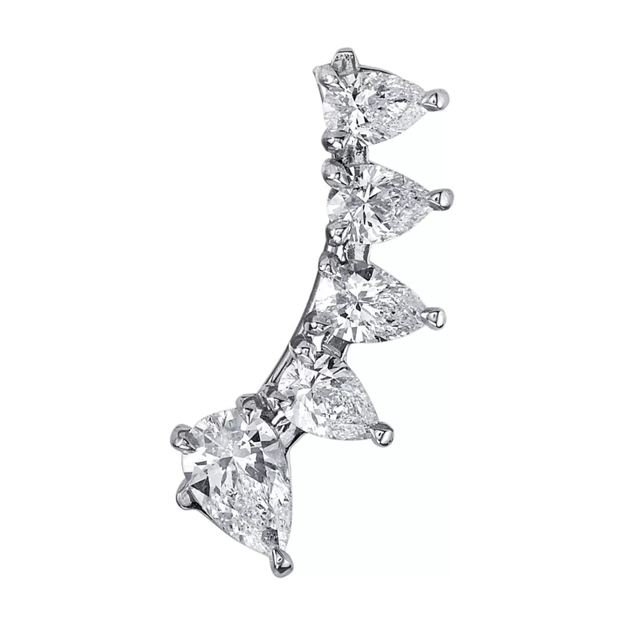 Anita Ko Floating^PEAR DIAMOND FLOATING EARRING