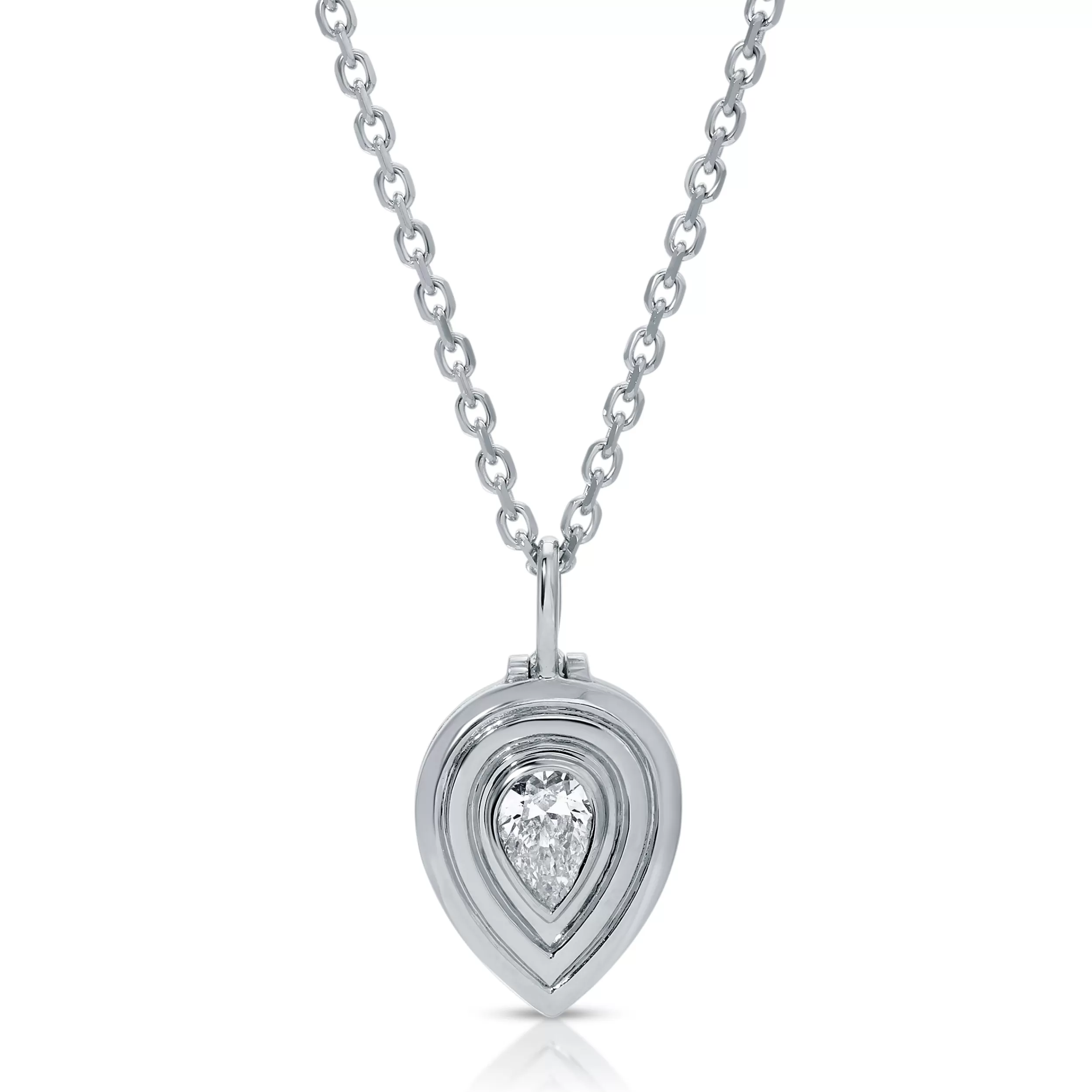 Anita Ko Pendants^PEAR SHAPED DIAMOND LOULOU LOCKET