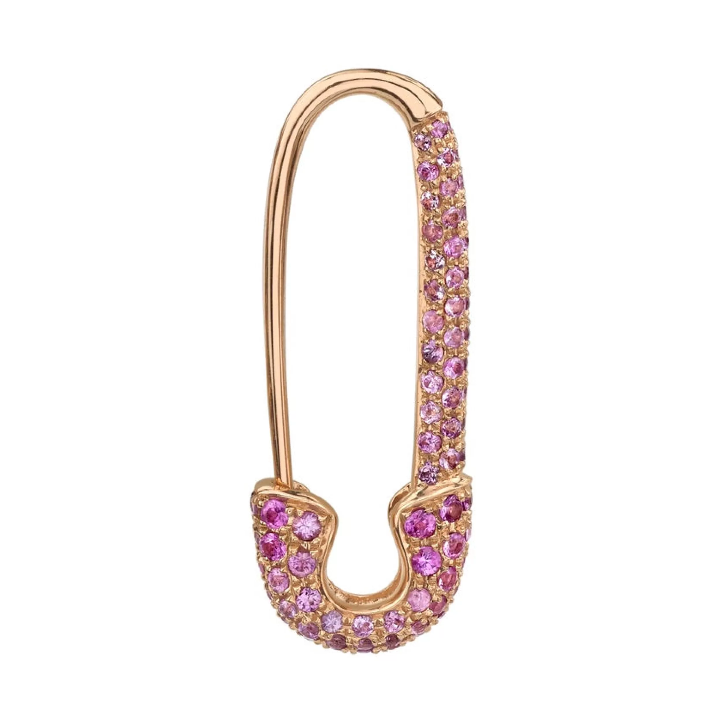 Anita Ko Safety Pins & Clips^PINK SAPPHIRE SAFETY PIN EARRING