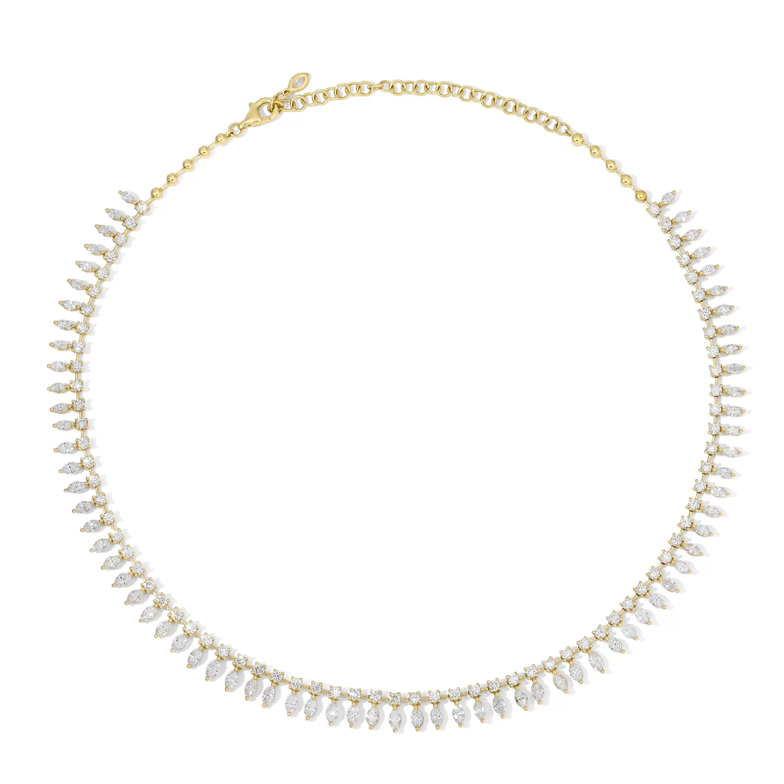 Anita Ko Chokers^ROUND AND MARQUISE DIAMOND SHAKER NECKLACE