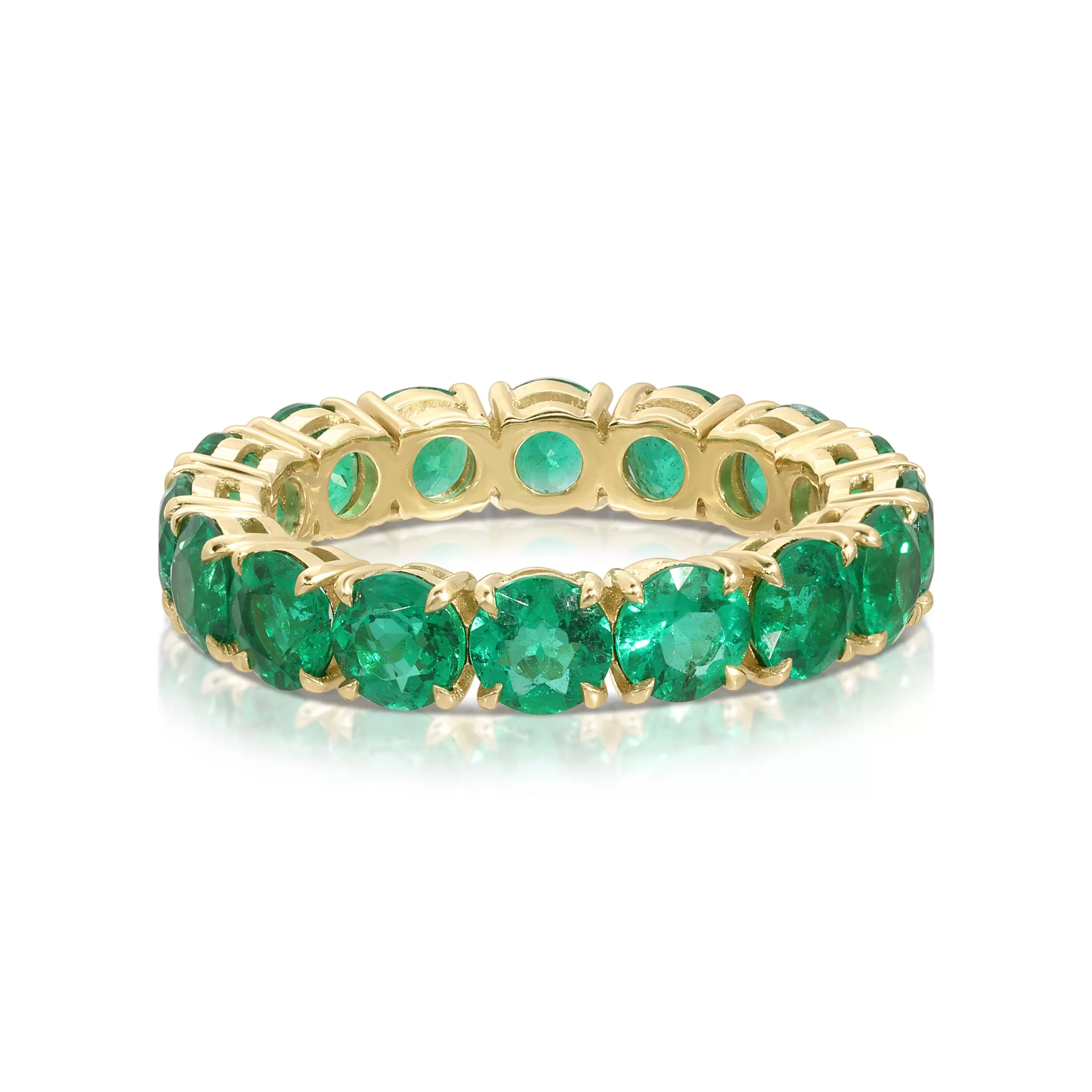 Anita Ko One Of A Kind^ROUND EMERALD ETERNITY BAND