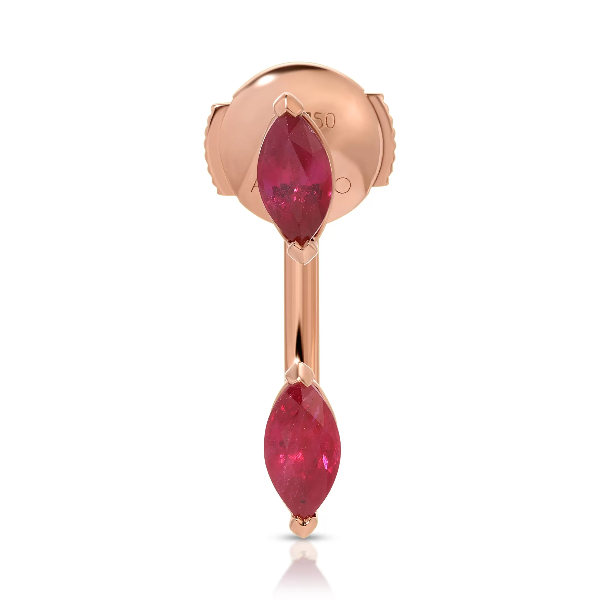 Anita Ko Orbit^RUBY MARQUISE ORBIT EARRING