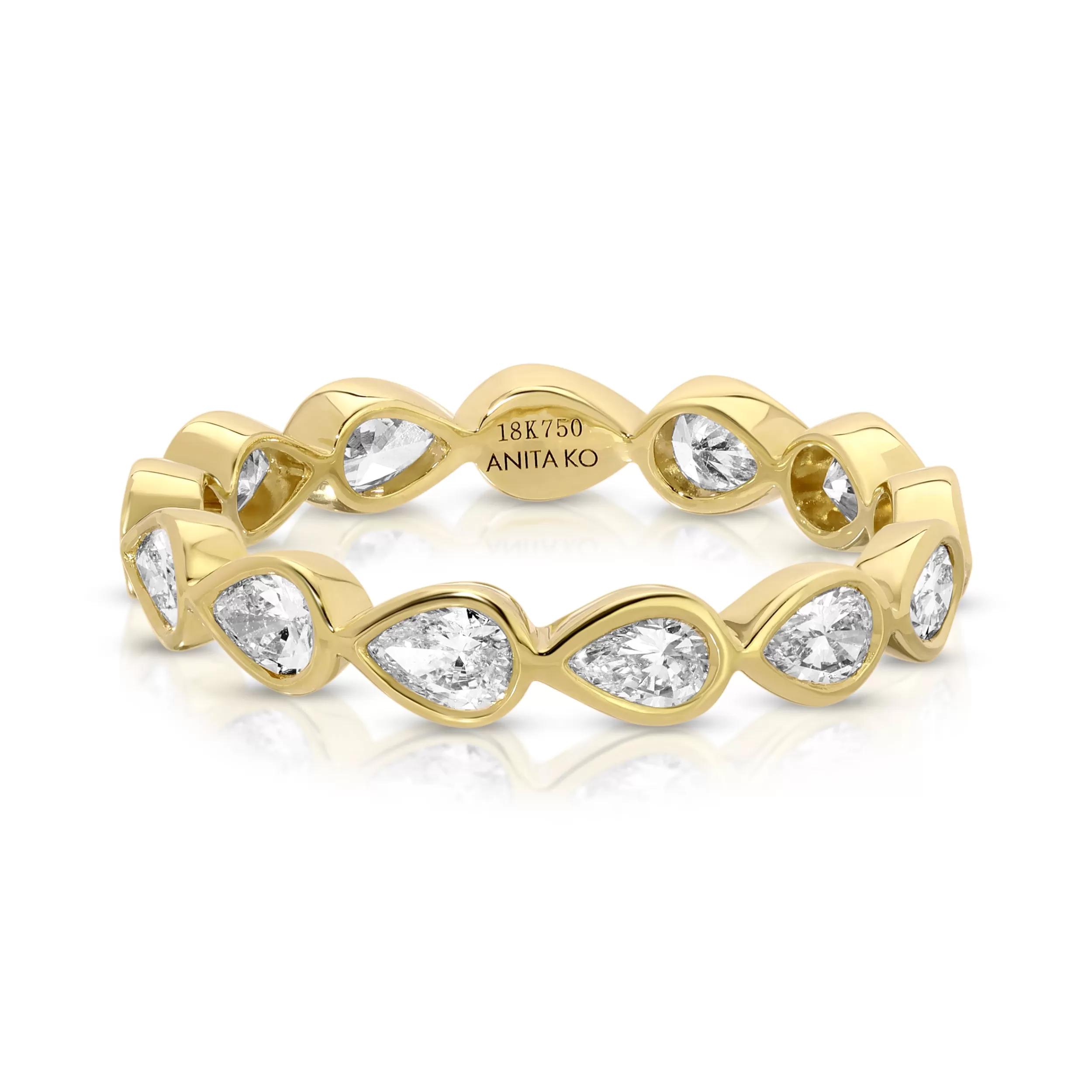 Anita Ko Stacking^SIDEWAYS BEZELED PEAR DIAMOND RING