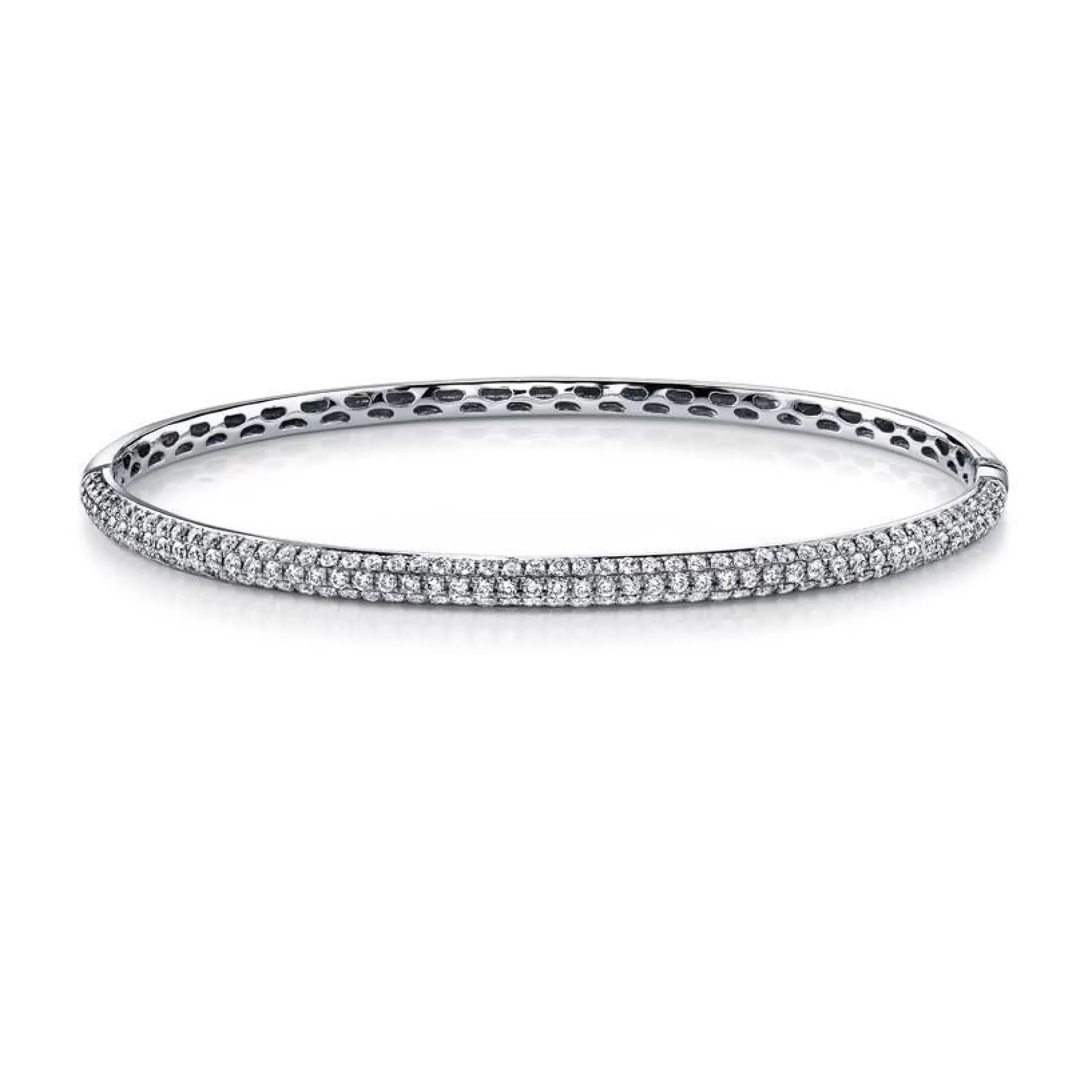 Anita Ko Bangles^THREE ROW DIAMOND BANGLE