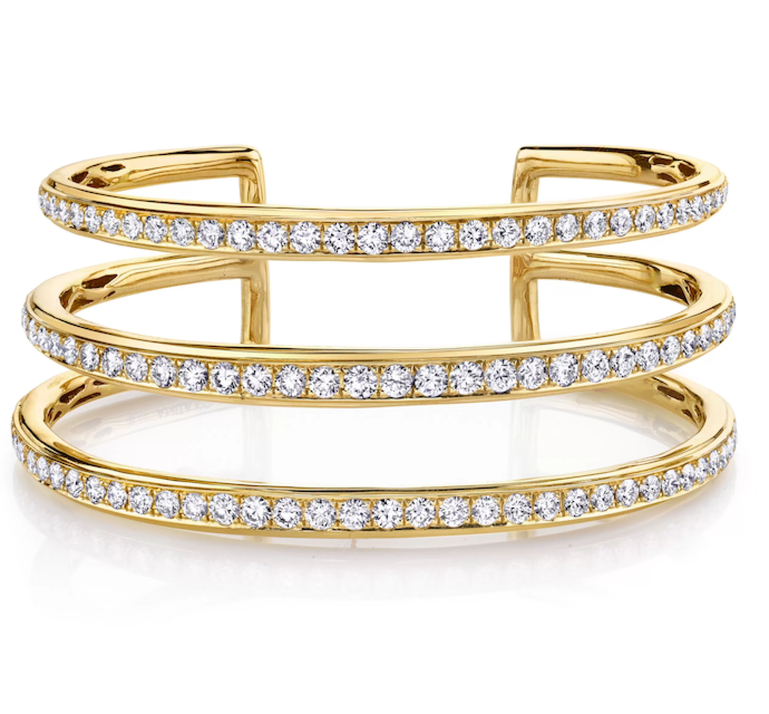 Anita Ko Cuffs^THREE ROW DIAMOND CUFF