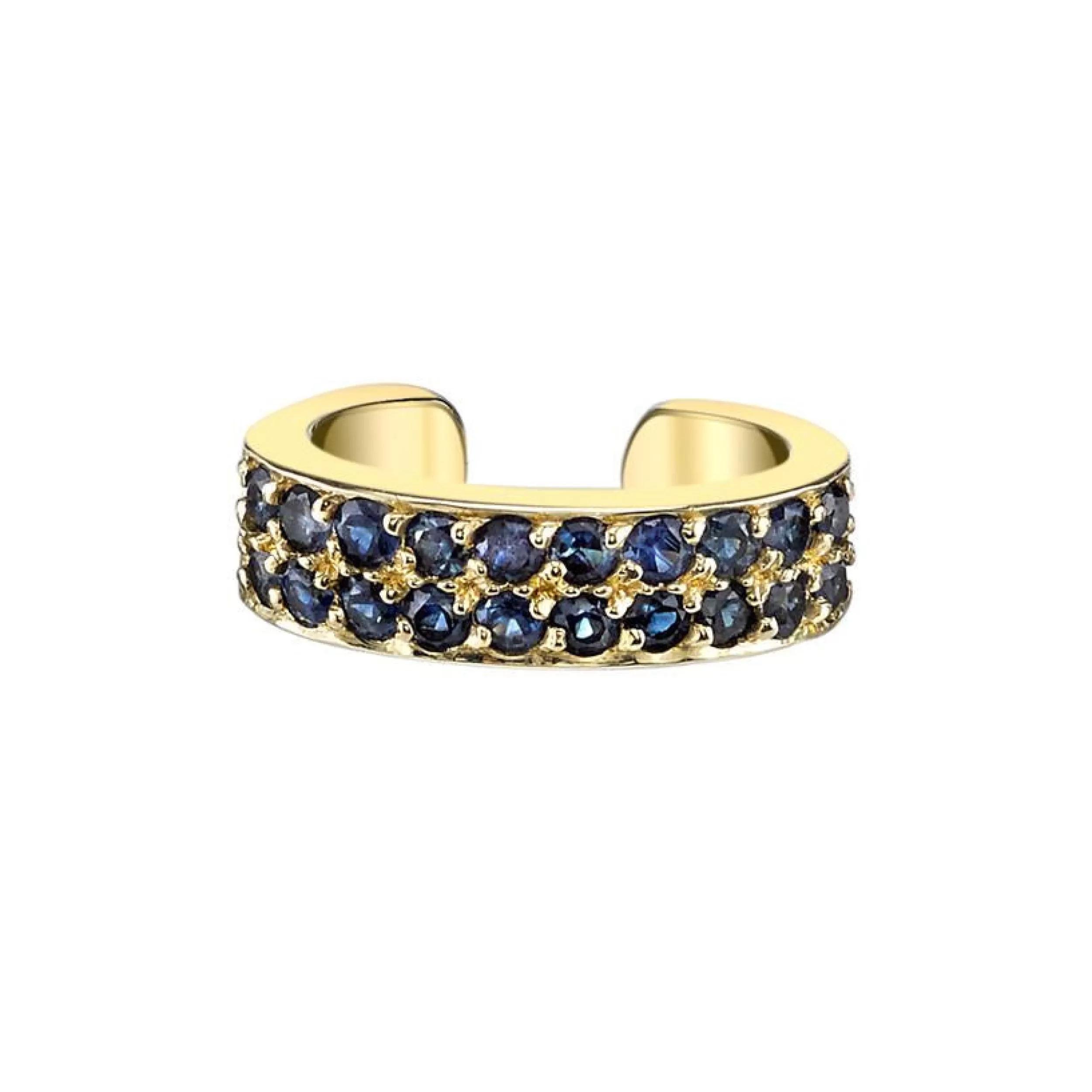 Anita Ko Ear Cuffs^TWO ROW BLUE SAPPHIRE EAR CUFF